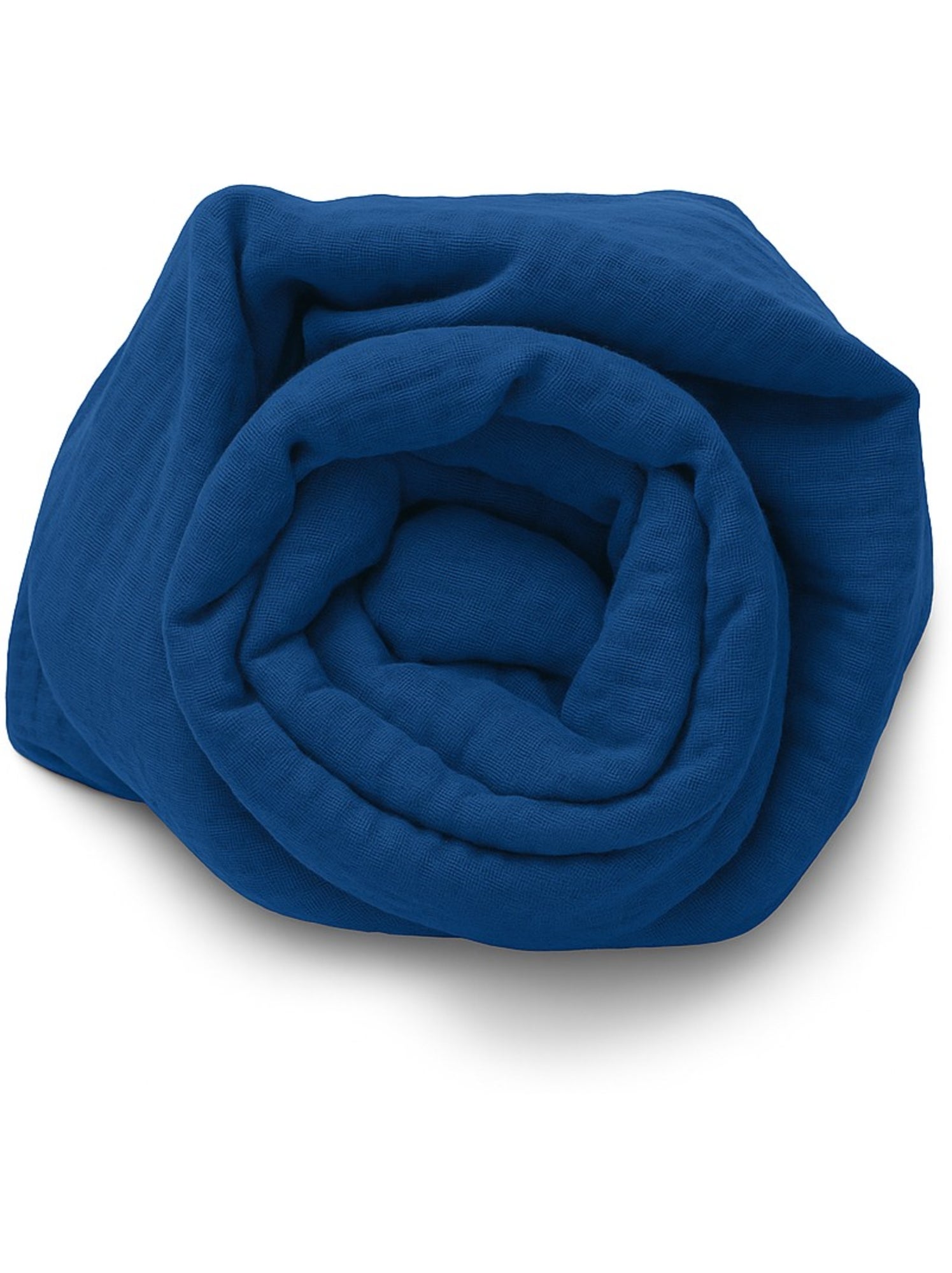 Drap housse en gaze de coton La sultane - Bleu