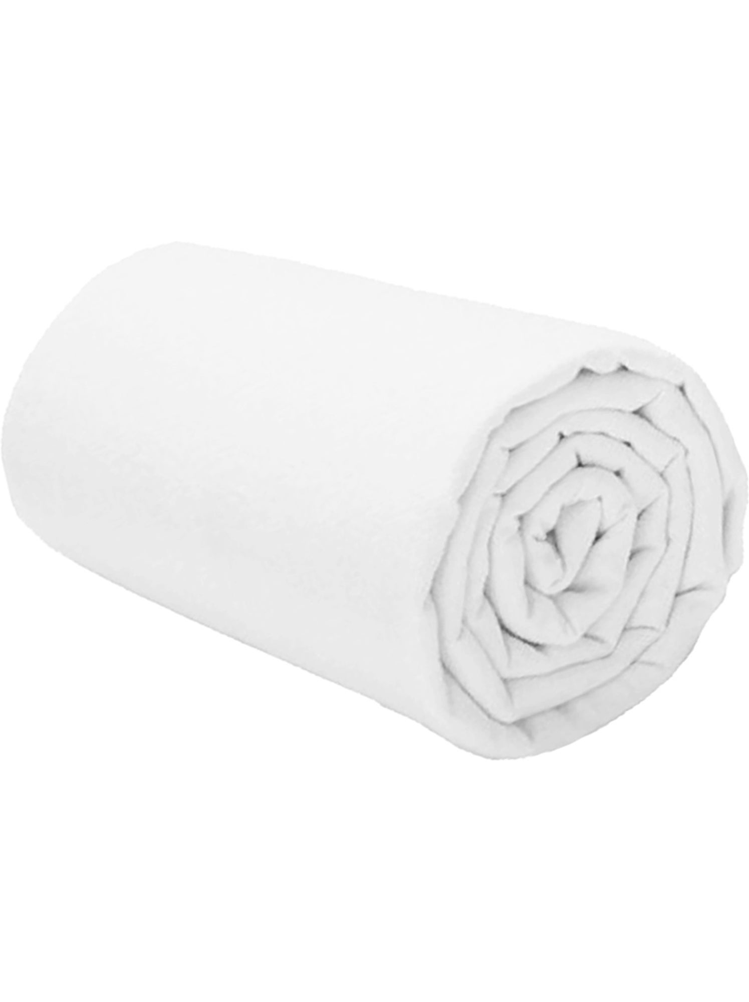 Drap housse enfant blanc 90 x 190 cm - Blanc Blanc