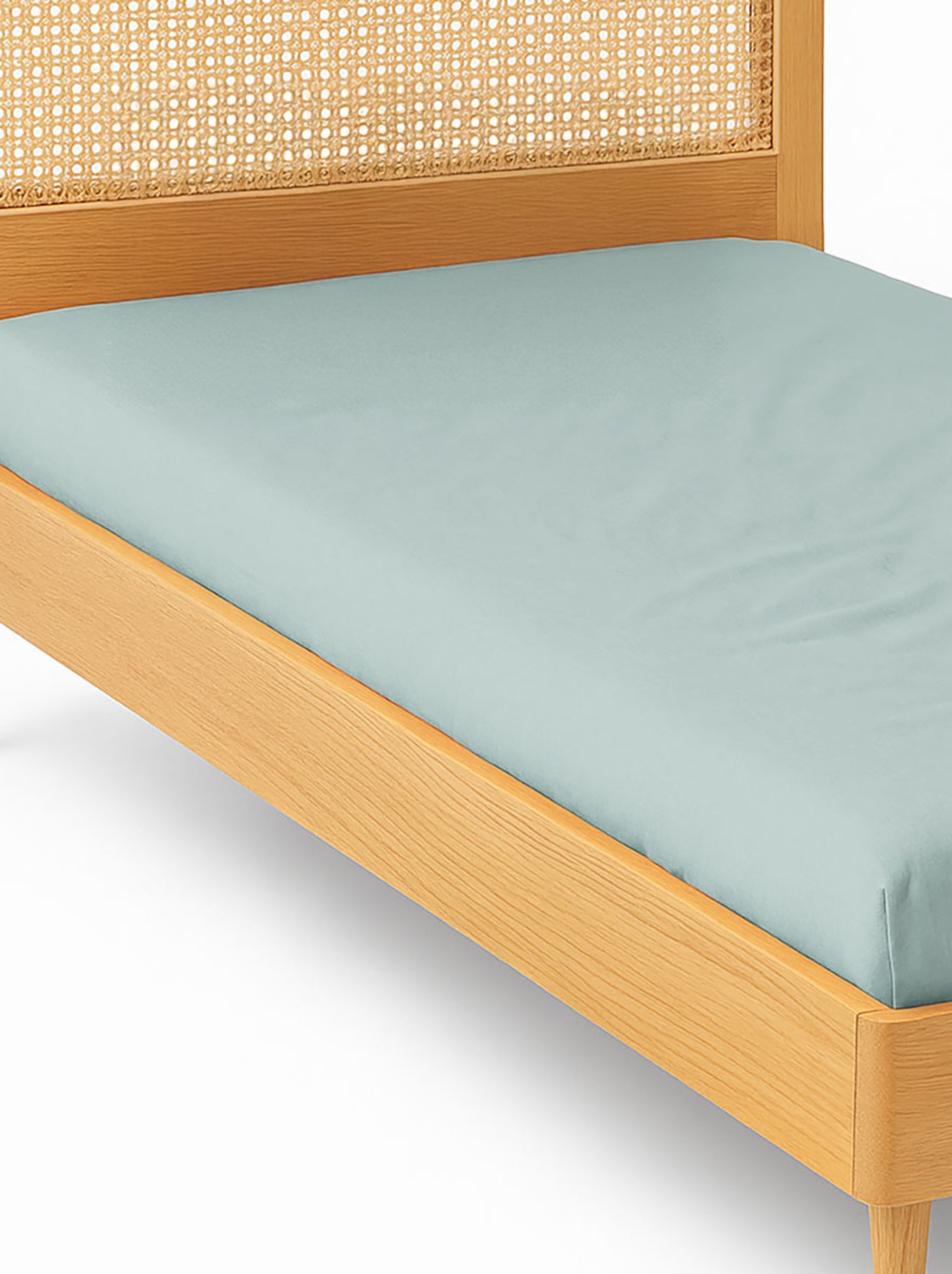 Drap housse enfant bleu 90 x 190 cm - Bleu