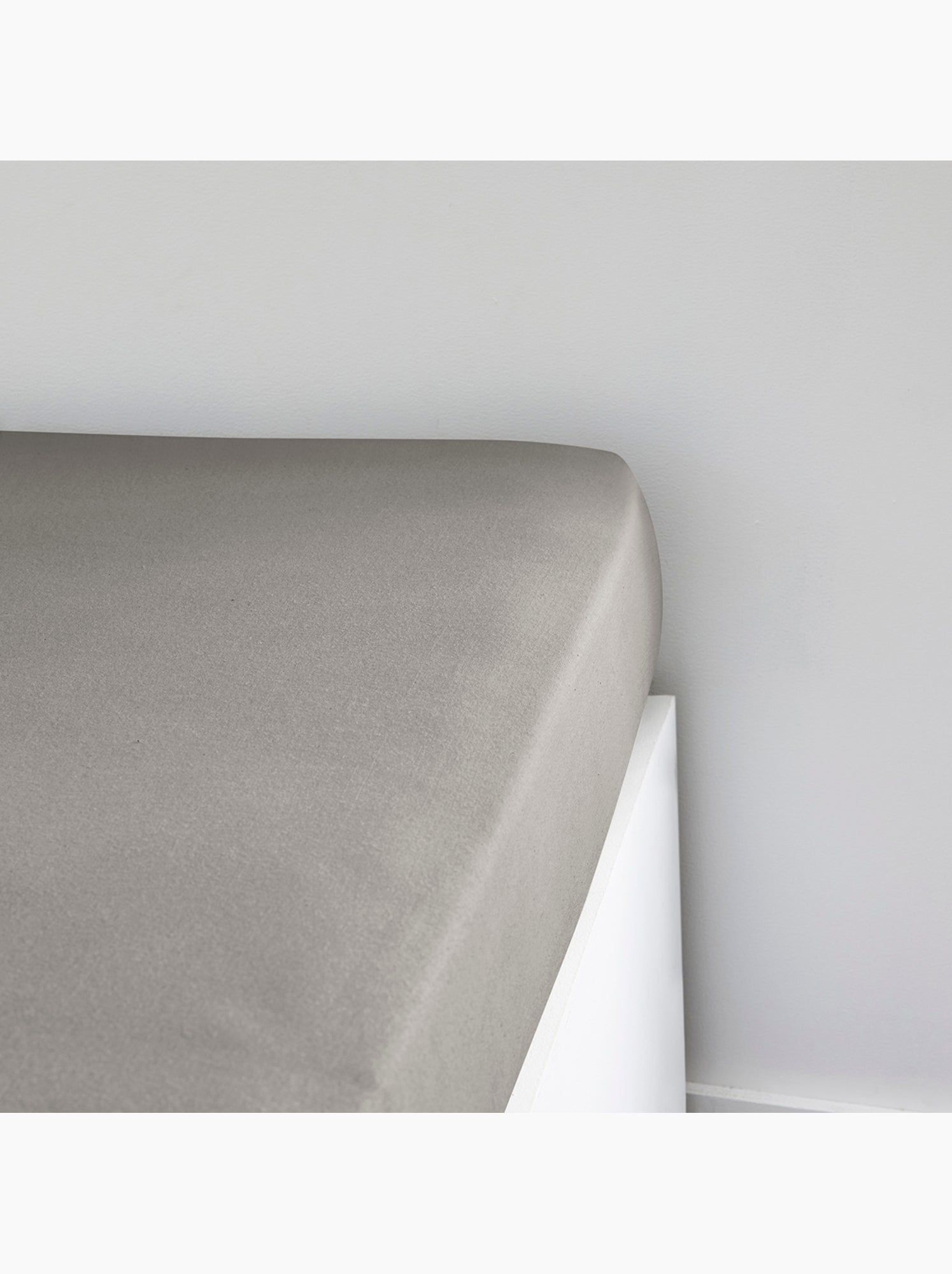 Drap housse Jersey 2 personnes uni ESSENTIAL - Beige