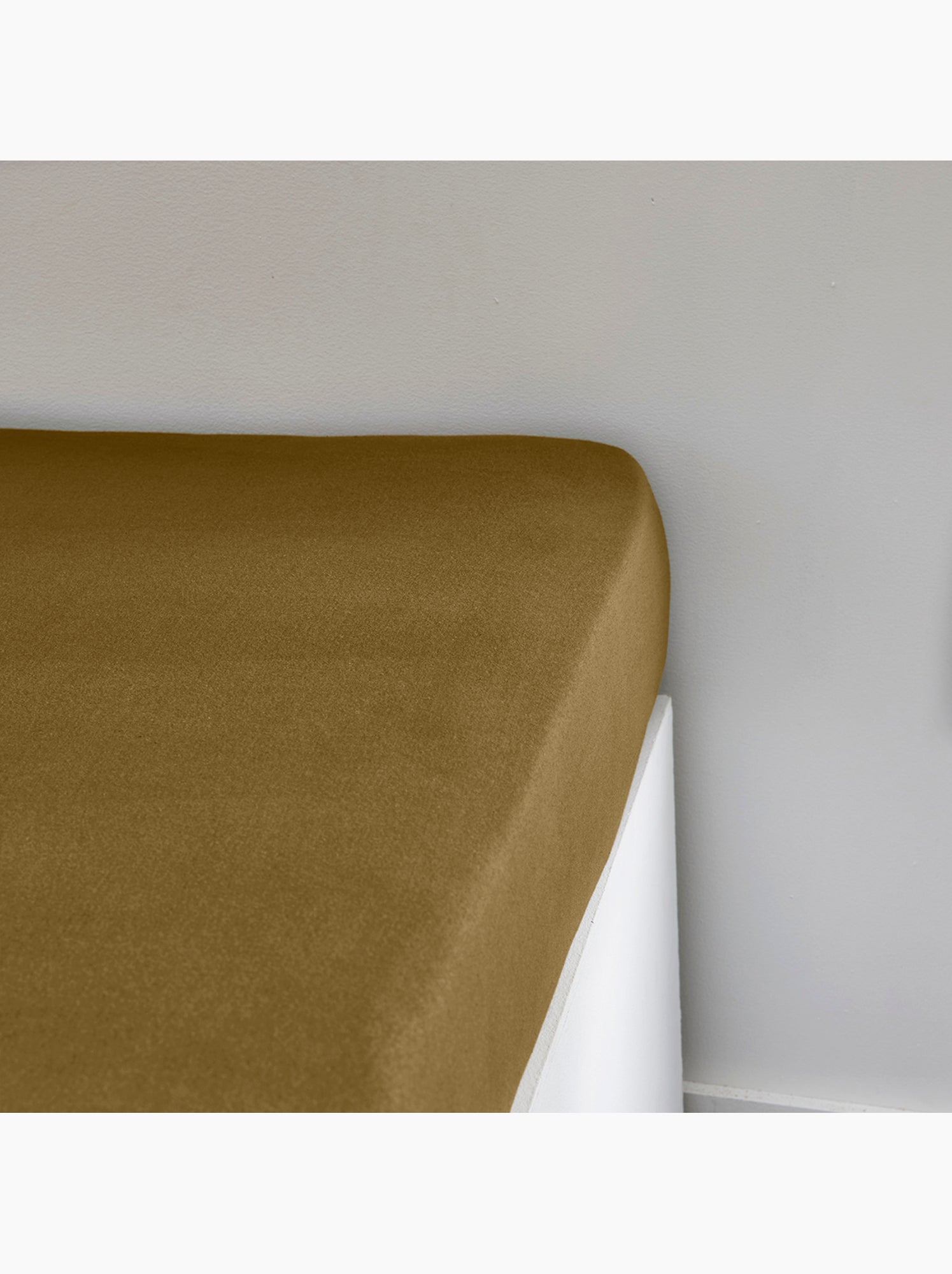Drap housse Jersey 2 personnes uni ESSENTIAL - Bronze