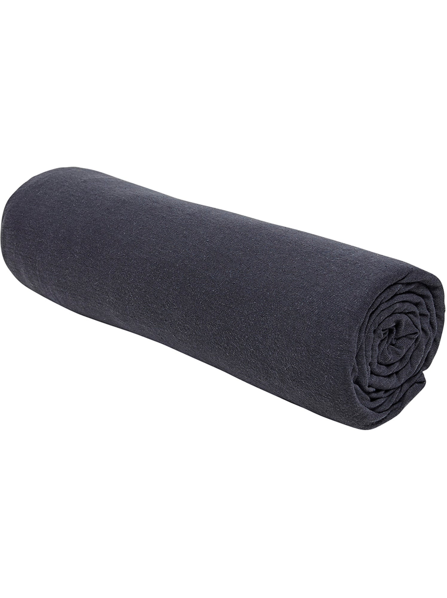 Drap housse Jersey 2 personnes uni ESSENTIAL - gris anthracite