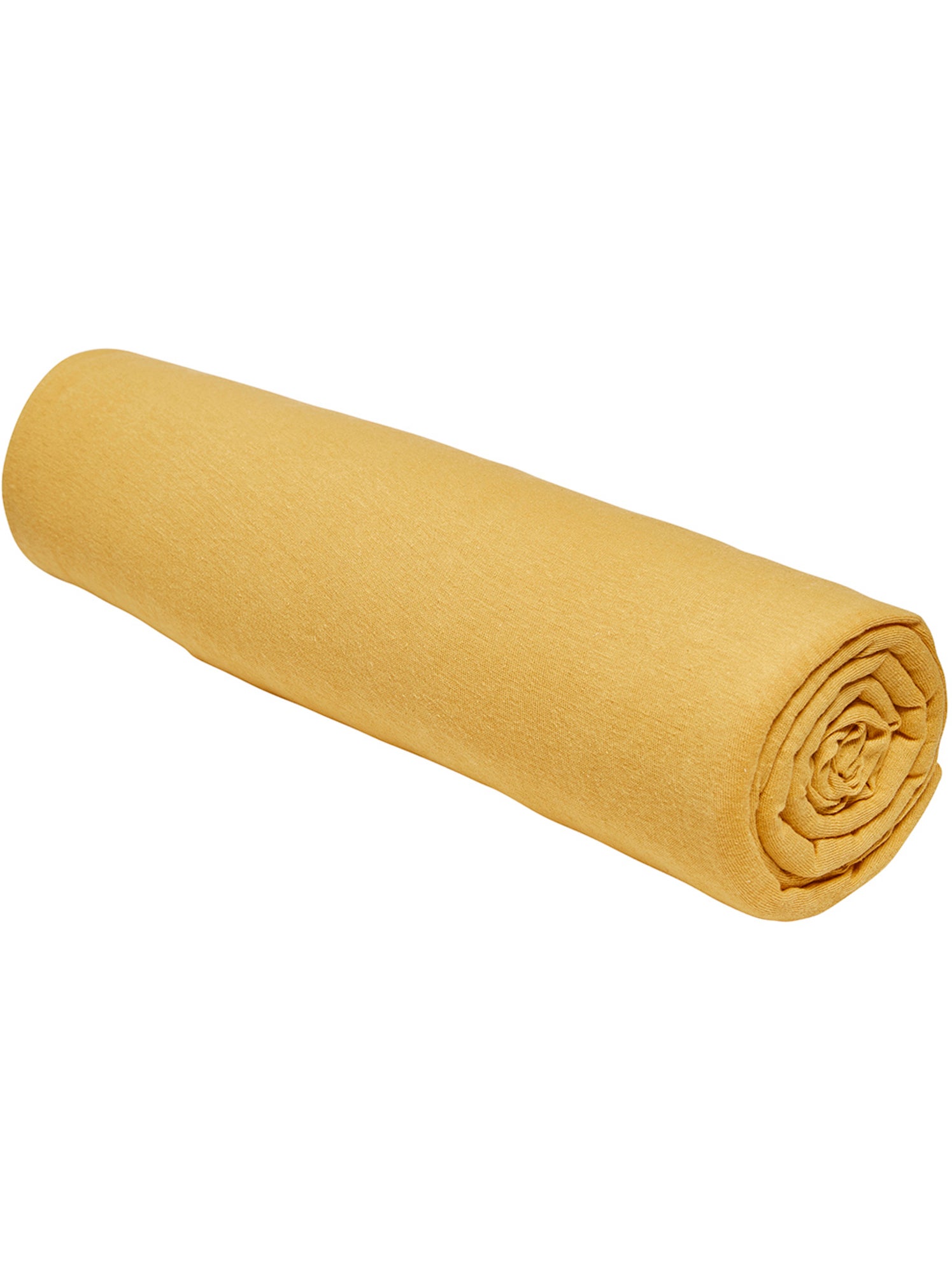 Drap housse Jersey 2 personnes uni ESSENTIAL - Jaune