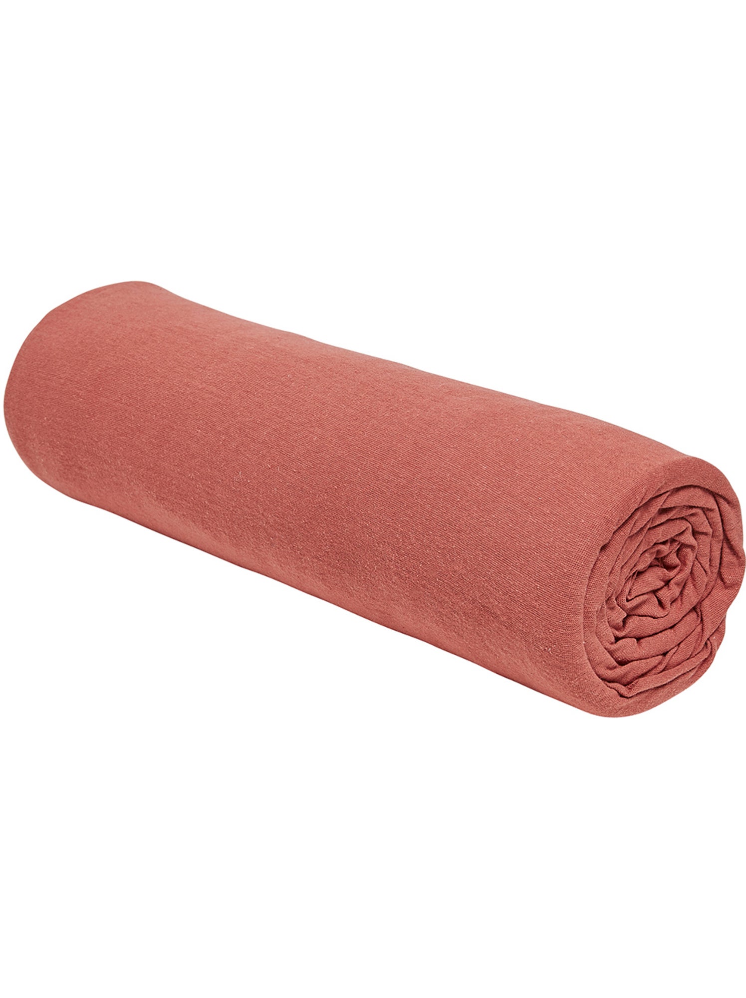 Drap housse Jersey 2 personnes uni ESSENTIAL - Rouge