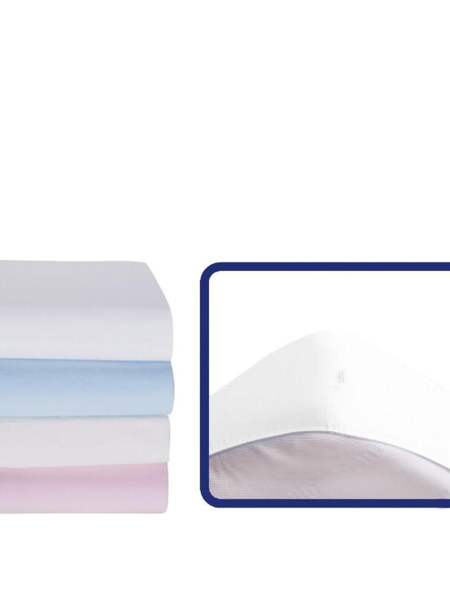 Drap housse jersey 70x140 cm - Blanc