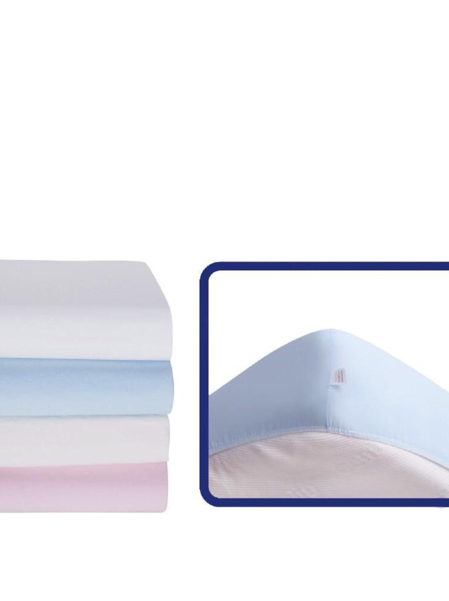 Drap housse jersey 70x140 cm - Bleu