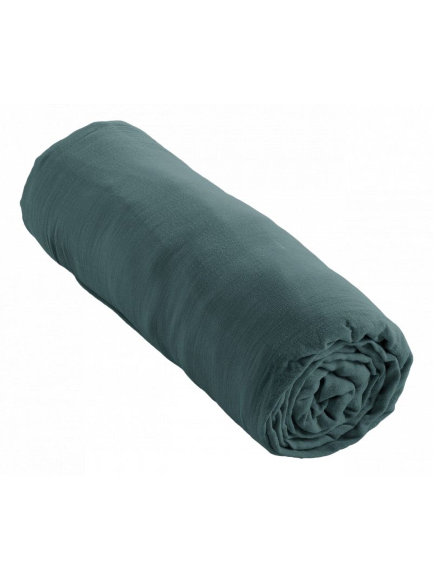 Drap housse - L'effet papillon - 100% gaze de coton 125 gr/m² - Blanc cassé
