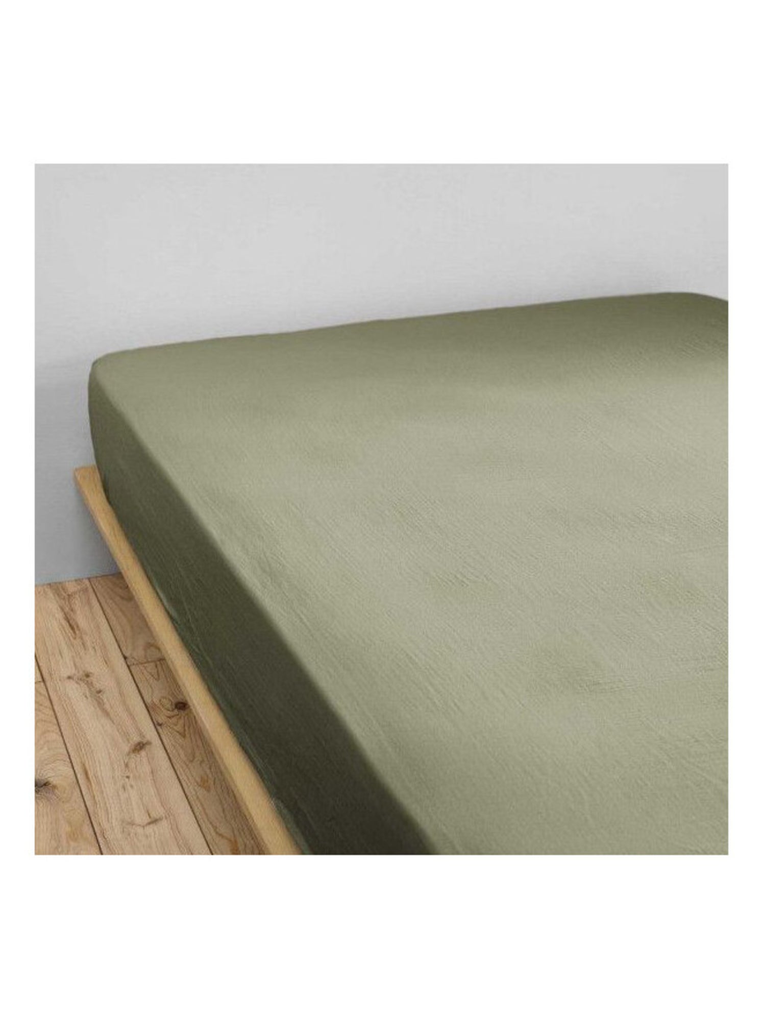 Drap housse - L'effet papillon - 100% gaze de coton 125 gr/m² - Camel