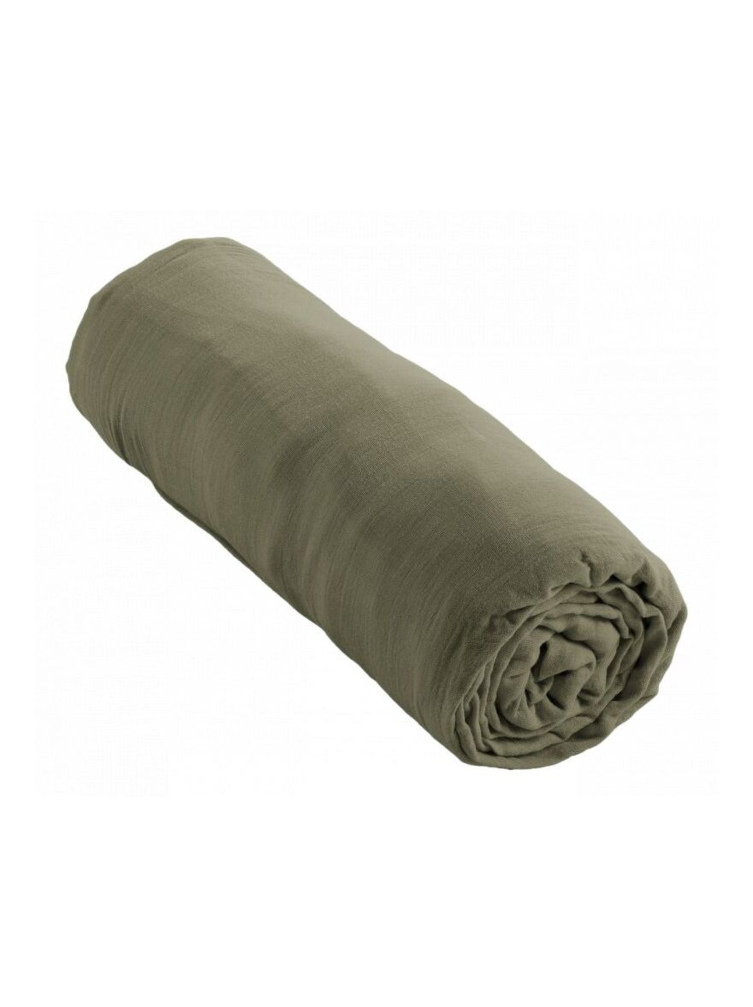 Drap housse - L'effet papillon - 100% gaze de coton 125 gr/m² - Camel