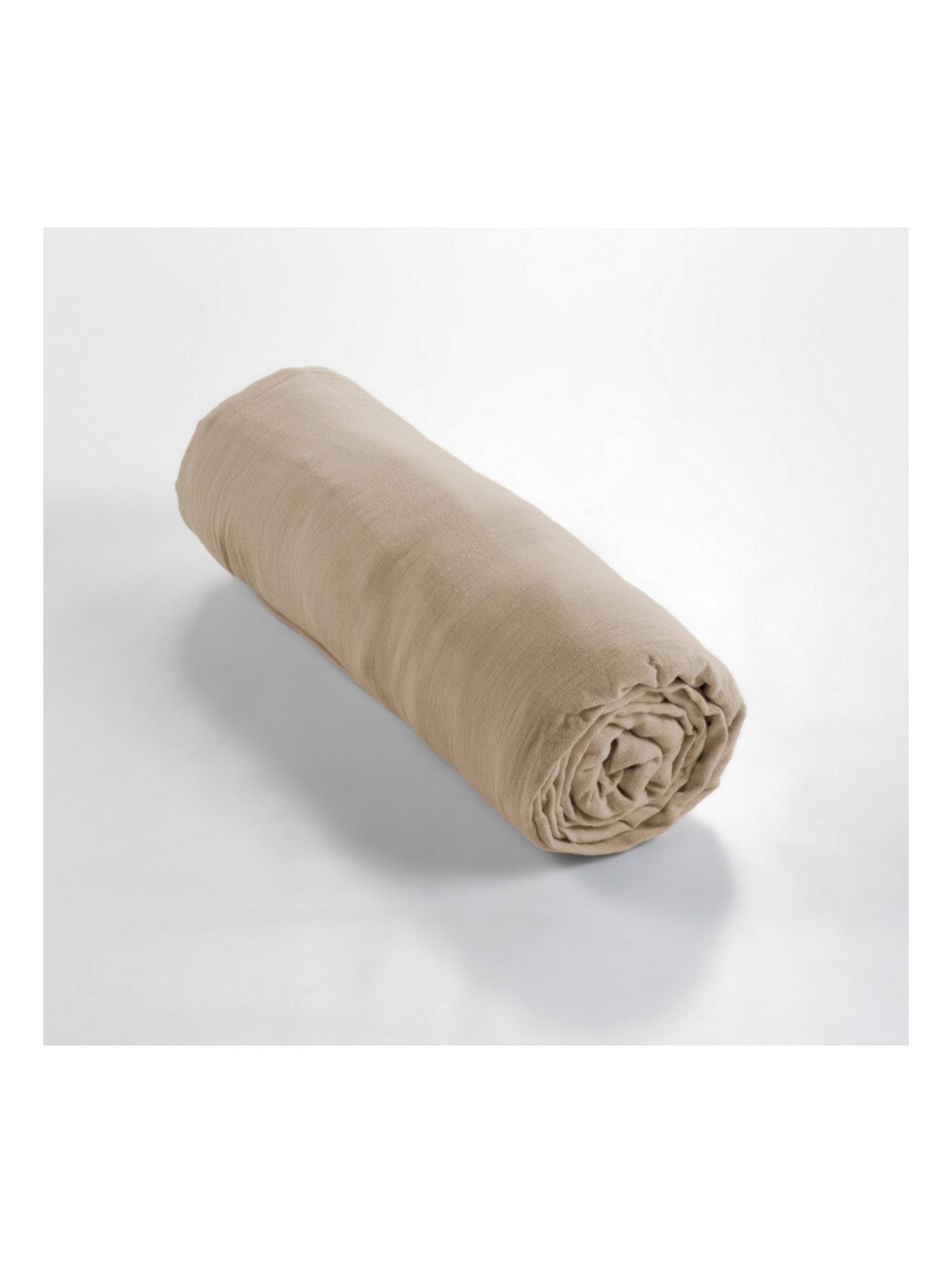 Drap housse - L'effet papillon - 100% gaze de coton 125 gr/m² - Marron clair