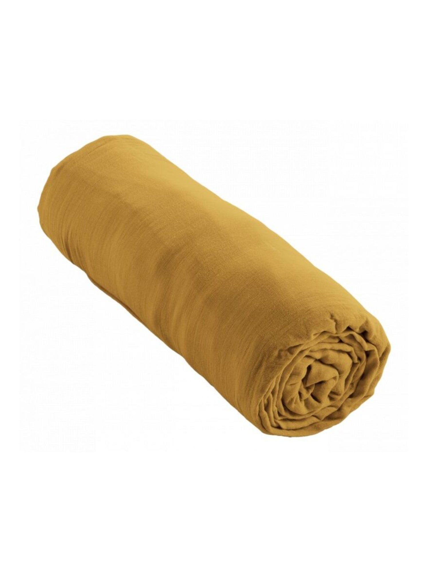 Drap housse - L'effet papillon - 100% gaze de coton 125 gr/m² - Safran