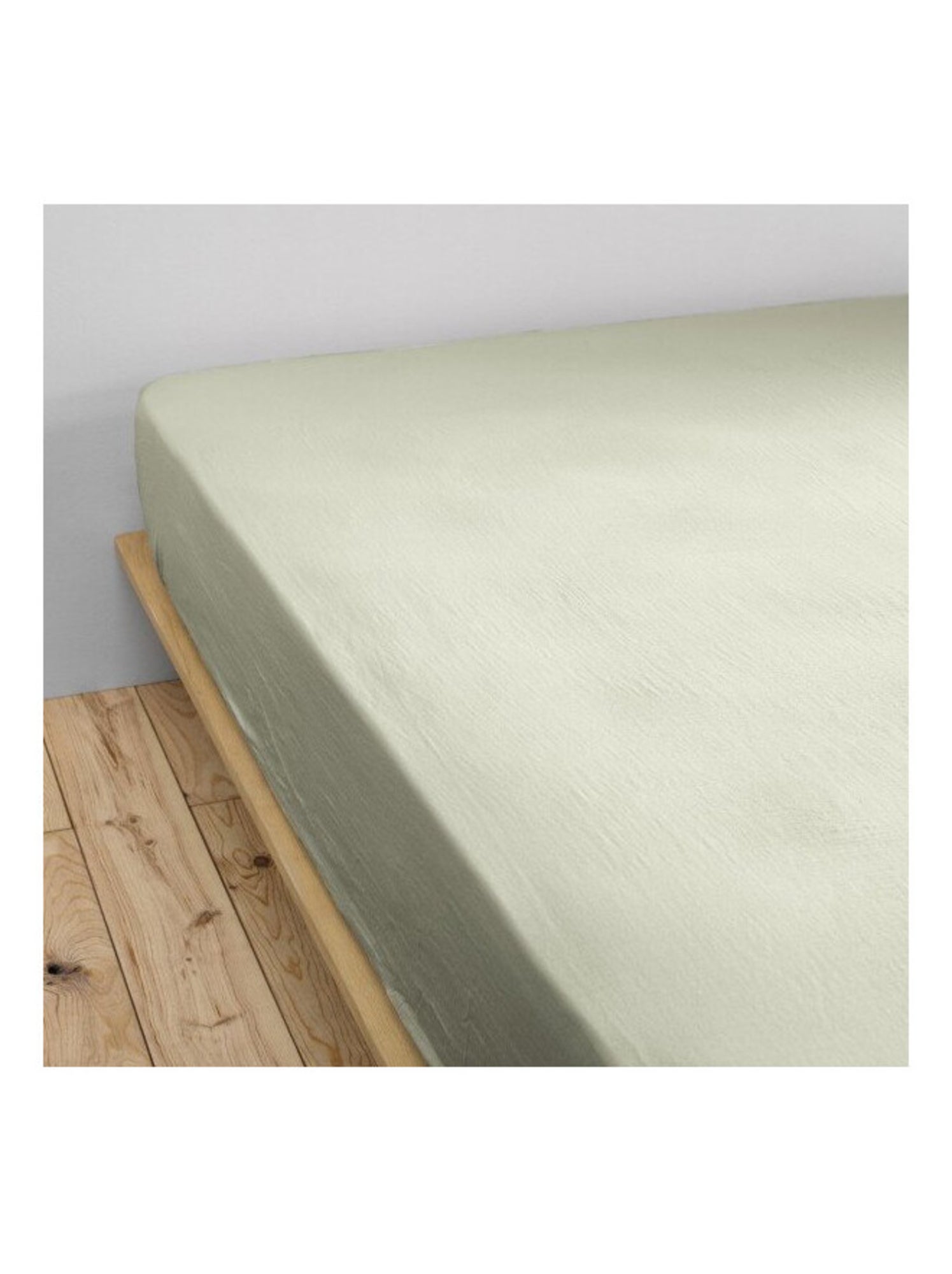 Drap housse - L'effet papillon - 100% gaze de coton 125 gr/m² - Vert d'eau