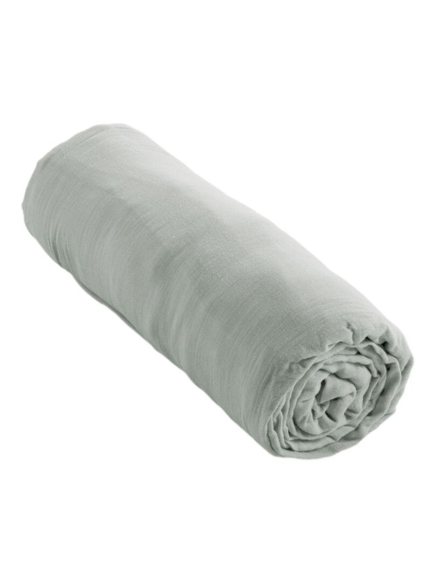 Drap housse - L'effet papillon - 100% gaze de coton 125 gr/m² - Vert tilleul
