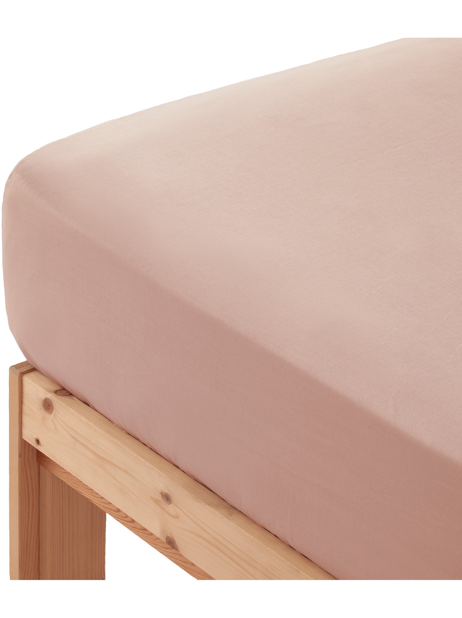 Drap-housse uni 100 % coton, pour matelas jusqu’à 30 cm de hauteur - Gamusi. - Rose