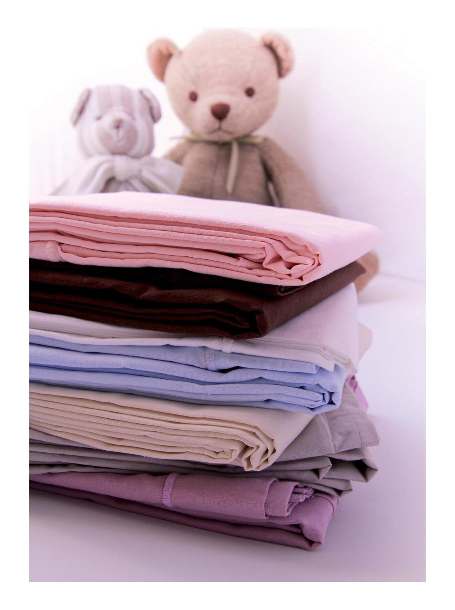 Drap plat avec point bourdon - Blanc