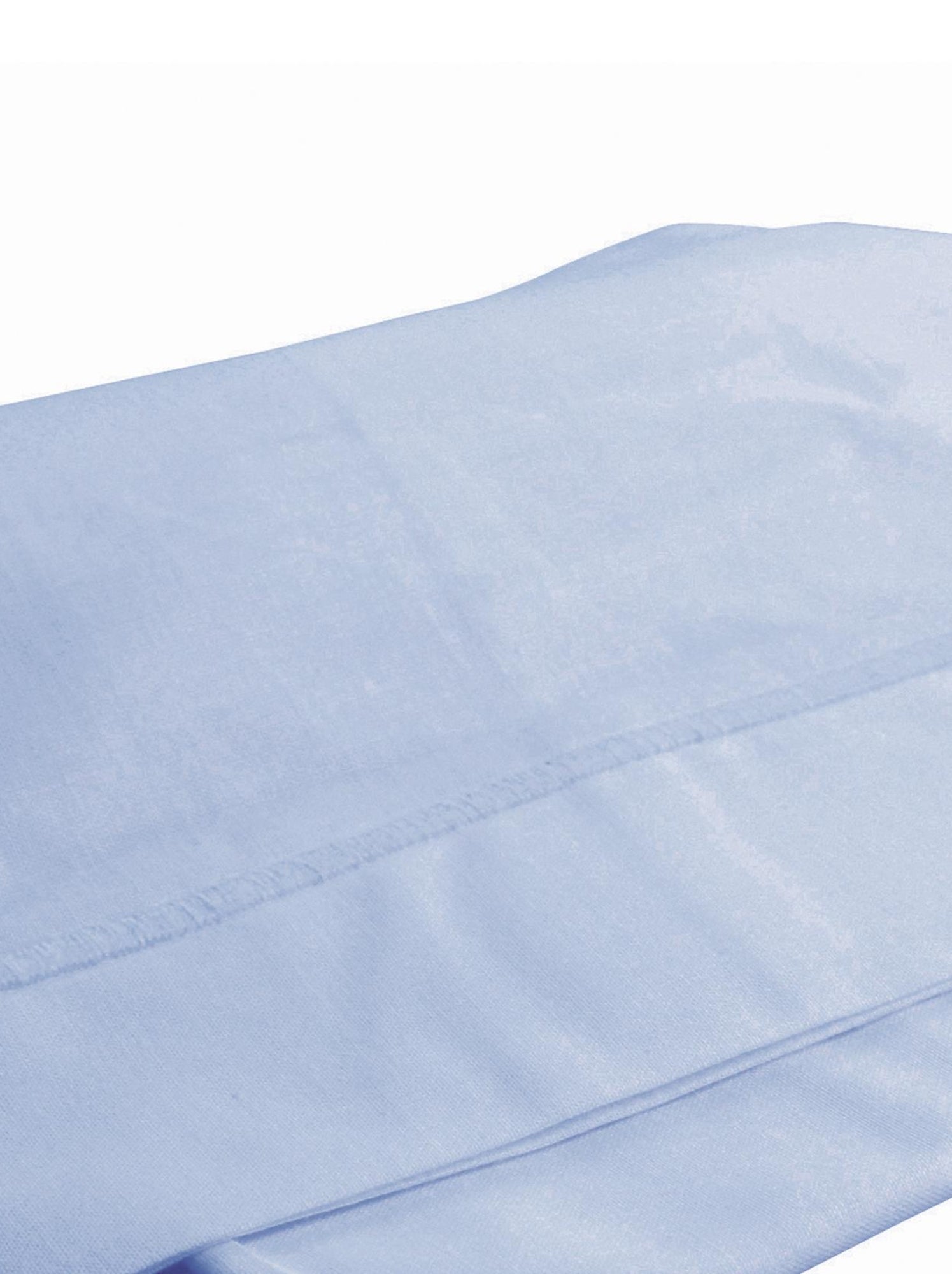 Drap plat avec point bourdon - Bleu ciel