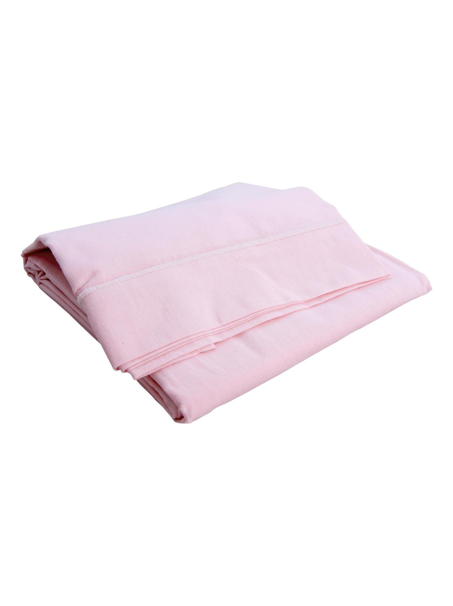 Drap plat avec point bourdon - Rose clair