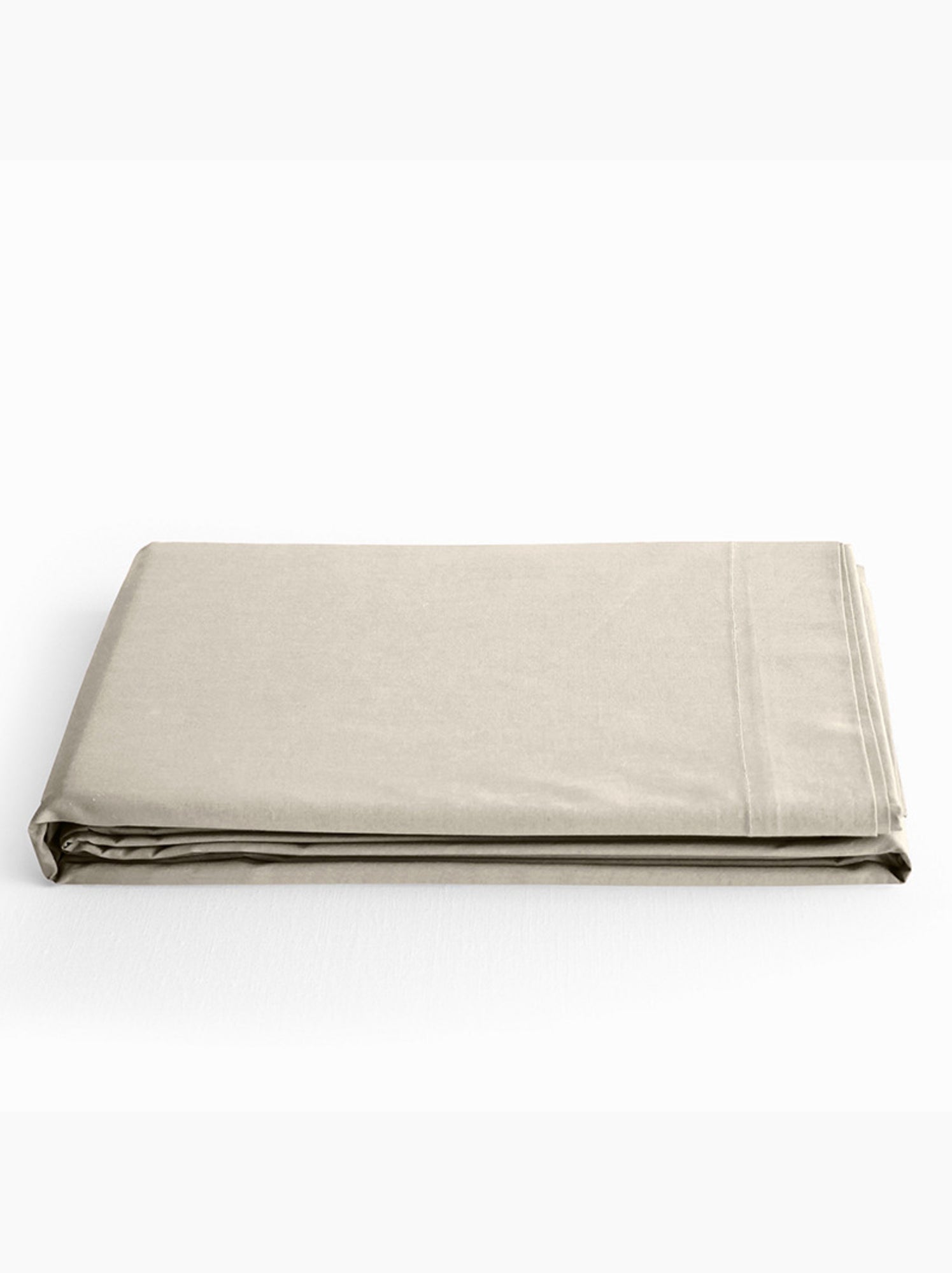 Drap plat - Coton Pur - 100 % Coton 57 Fils/cm² - Beige sable