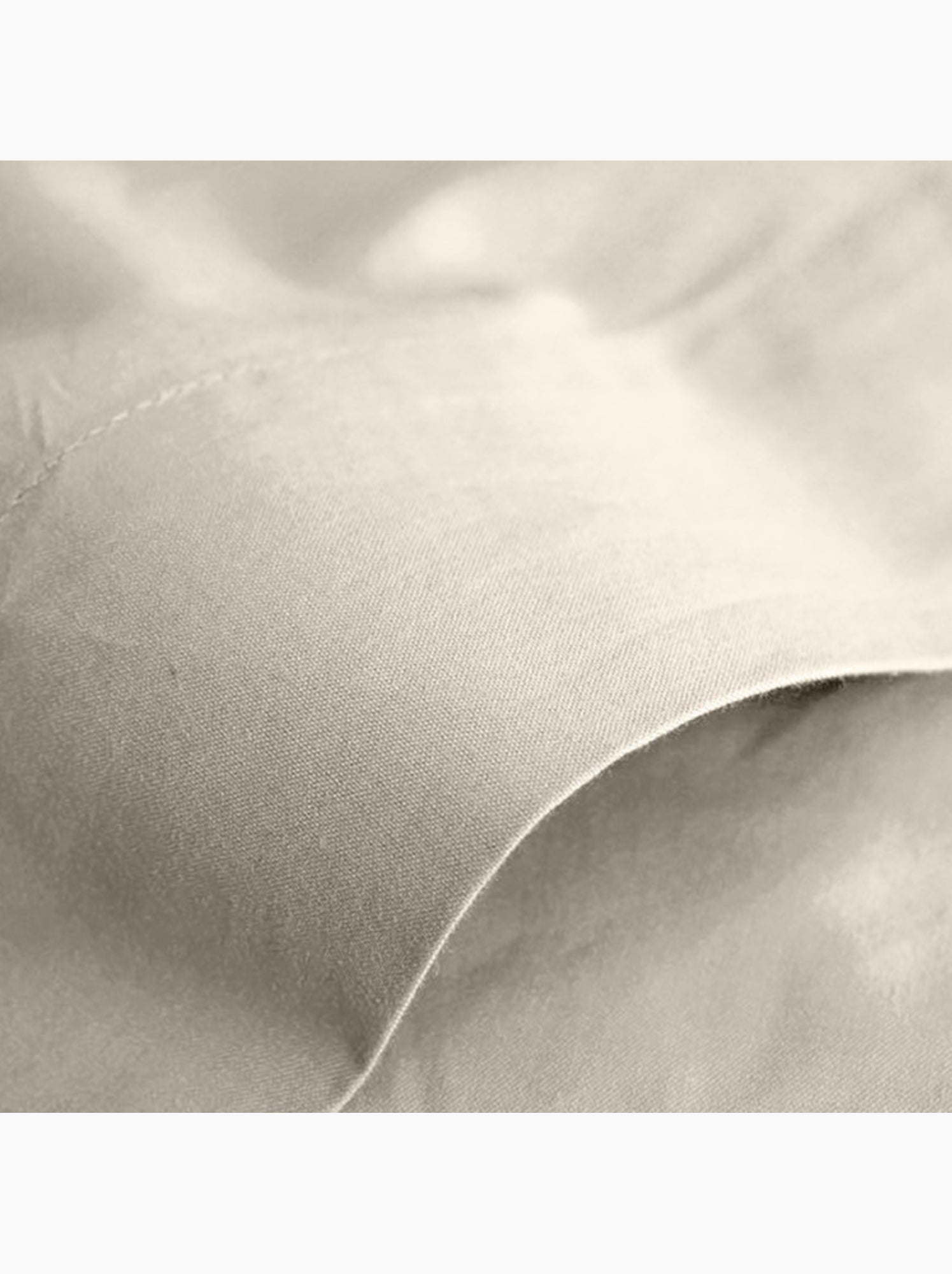 Drap plat - Coton Pur - 100 % Coton 57 Fils/cm² - Beige sable