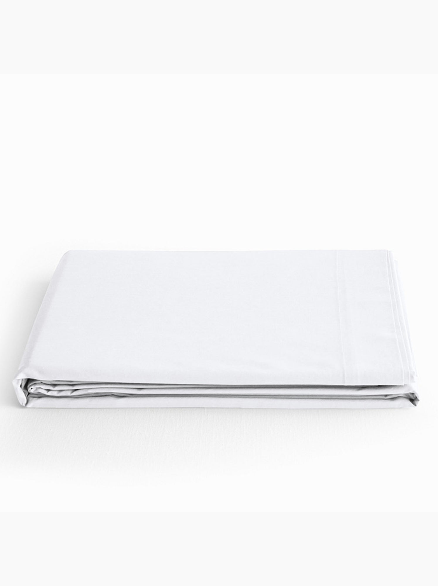 Drap plat - Coton Pur - 100 % Coton 57 Fils/cm² - Blanc