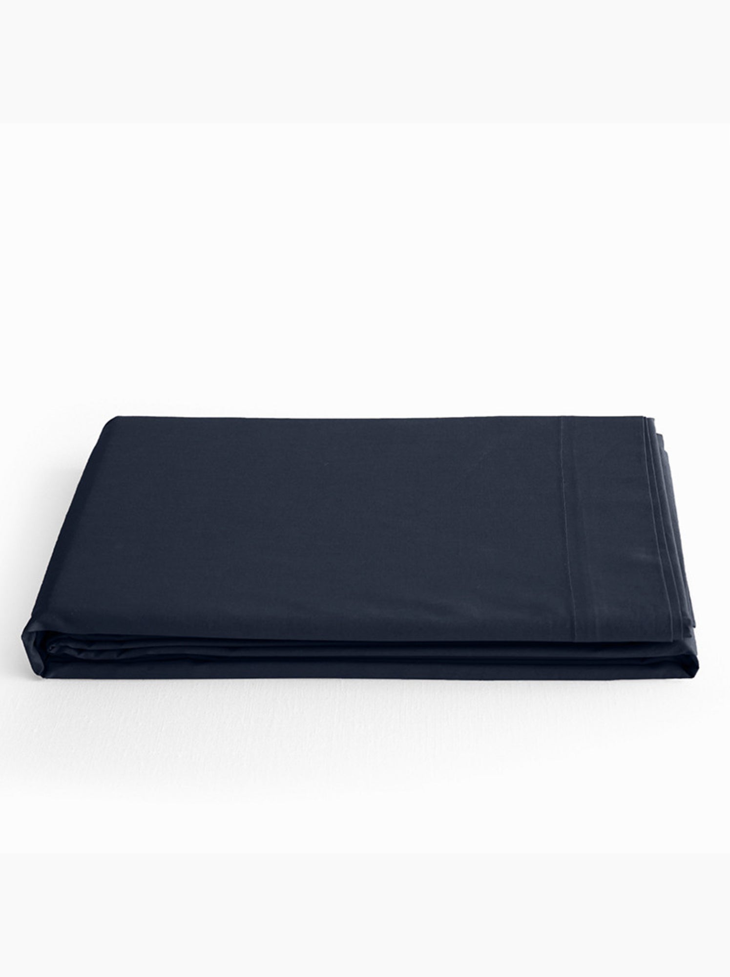 Drap plat - Coton Pur - 100 % Coton 57 Fils/cm² - Bleu nuit