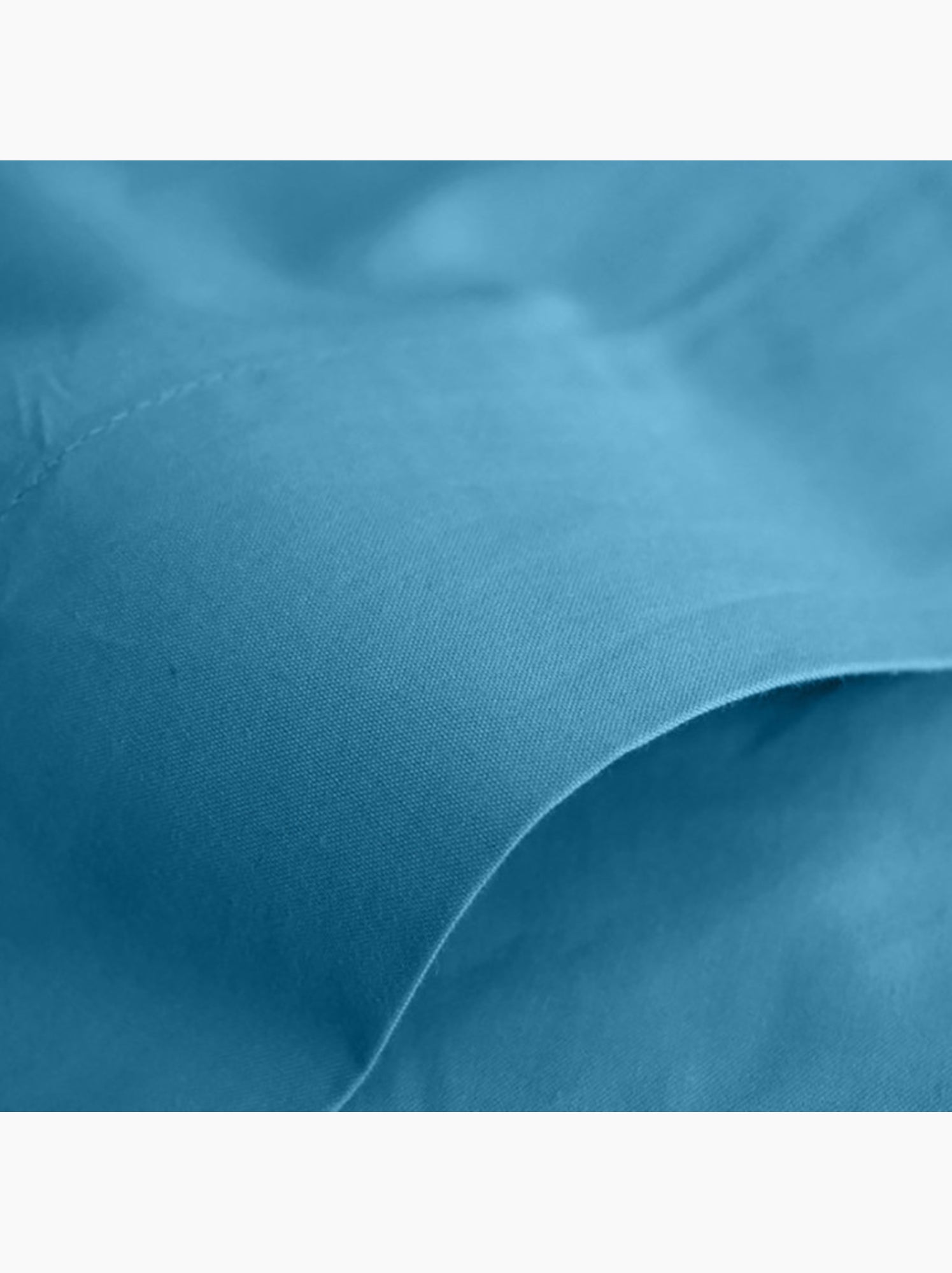 Drap plat - Coton Pur - 100 % Coton 57 Fils/cm² - Bleu turquoise