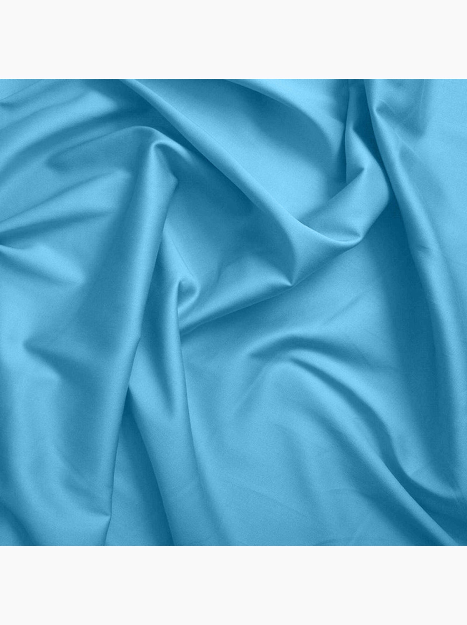 Drap housse - Coton Pur - 100 % Coton 57 Fils/cm² - Bleu turquoise