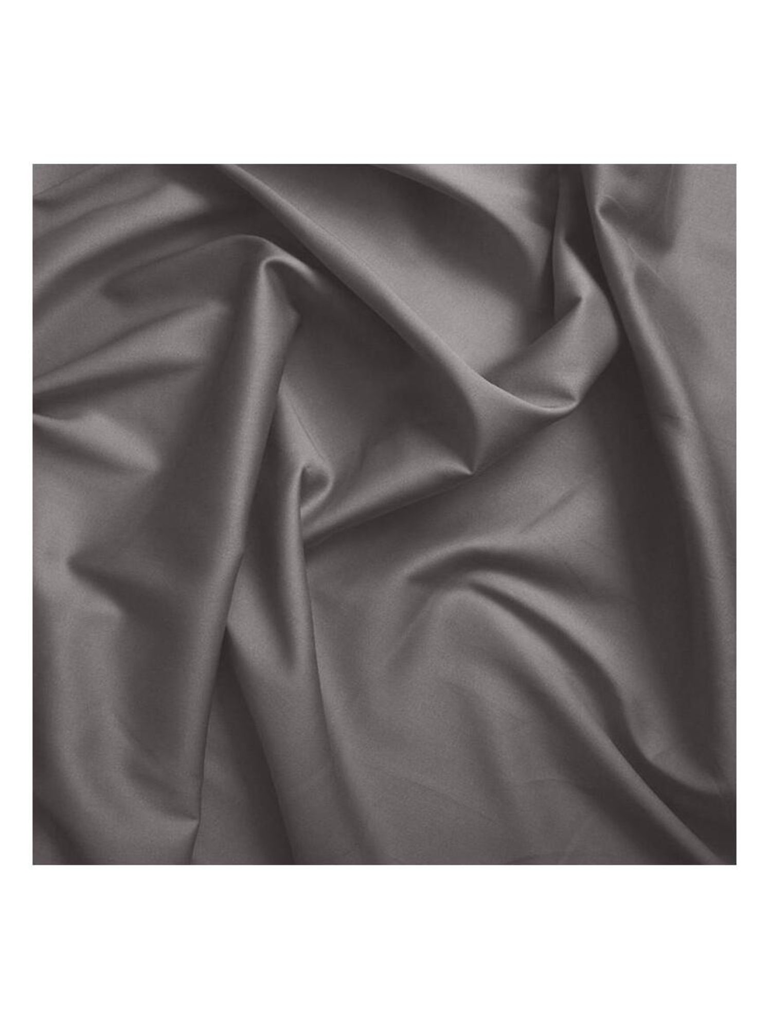 Drap plat - Coton Pur - 100 % Coton 57 Fils/cm² - Gris