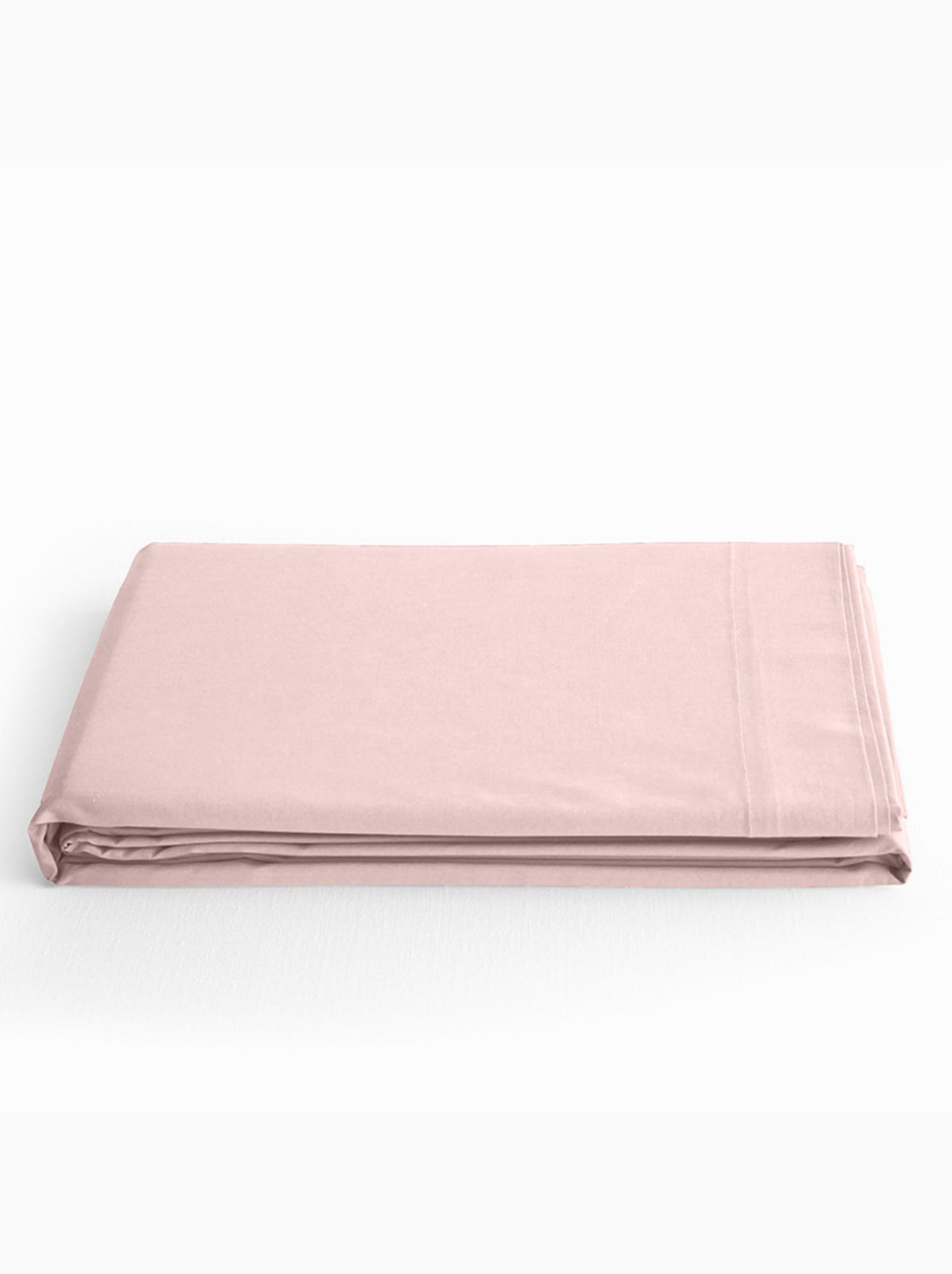 Drap plat - Coton Pur - 100 % Coton 57 Fils/cm² - Rose pâle