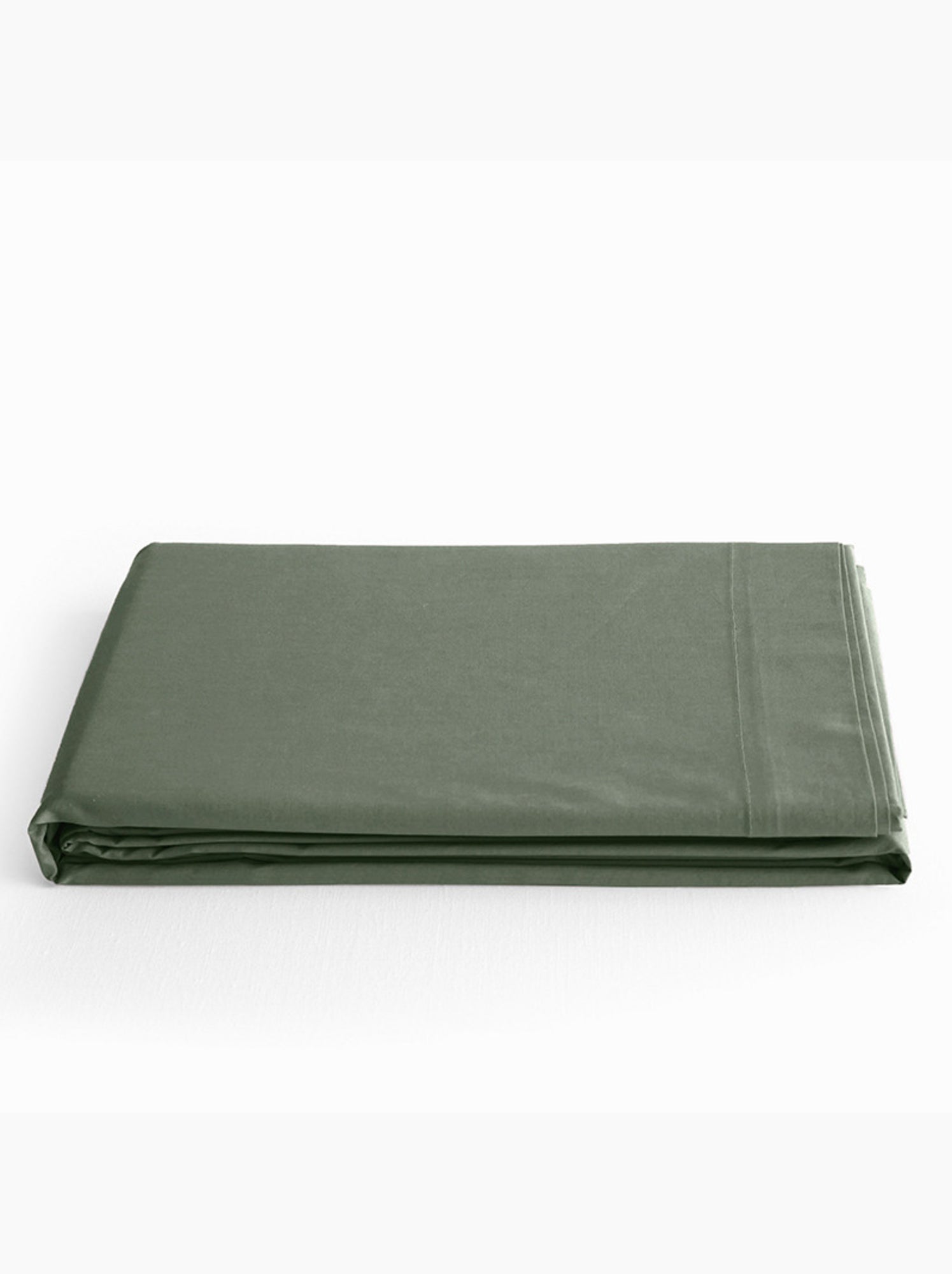 Drap plat - Coton Pur - 100 % Coton 57 Fils/cm² - Vert chèvrefeuille