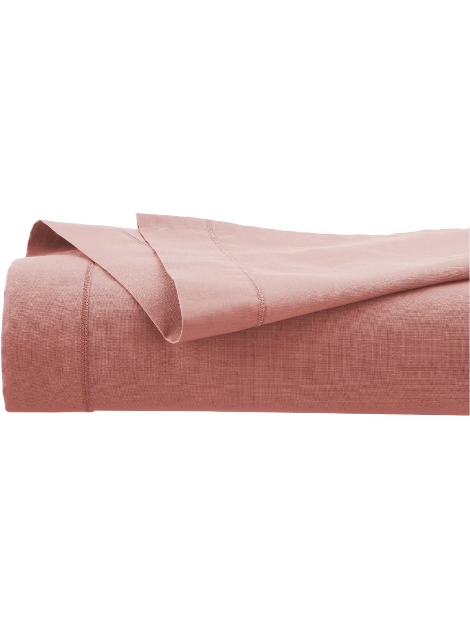 Drap plat en coton contemporain - Rose