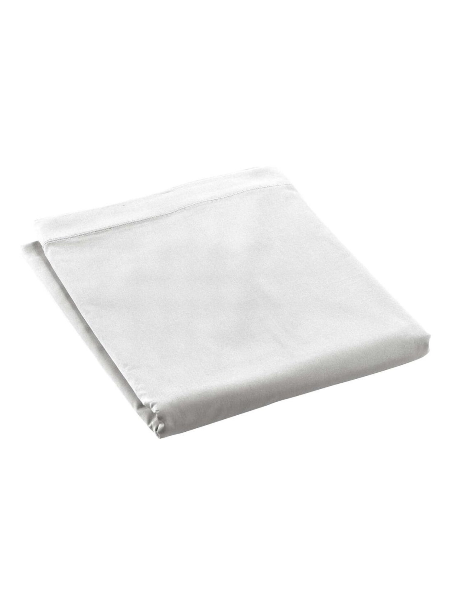 Drap plat percale de coton 78fils lia promo linge - Blanc