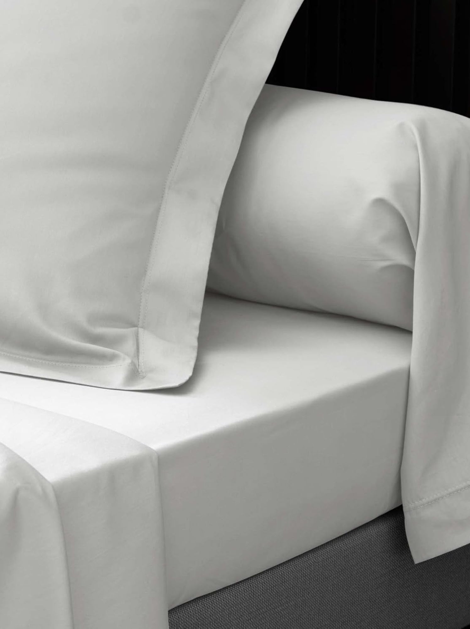 Drap plat percale de coton 78fils lia promo linge - Blanc