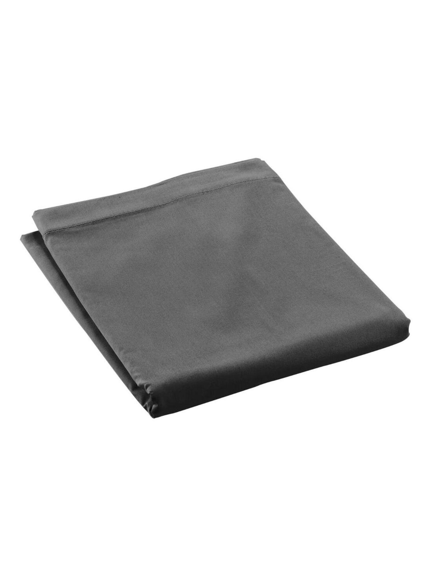 Drap plat percale de coton 78fils lia promo linge - gris anthracite