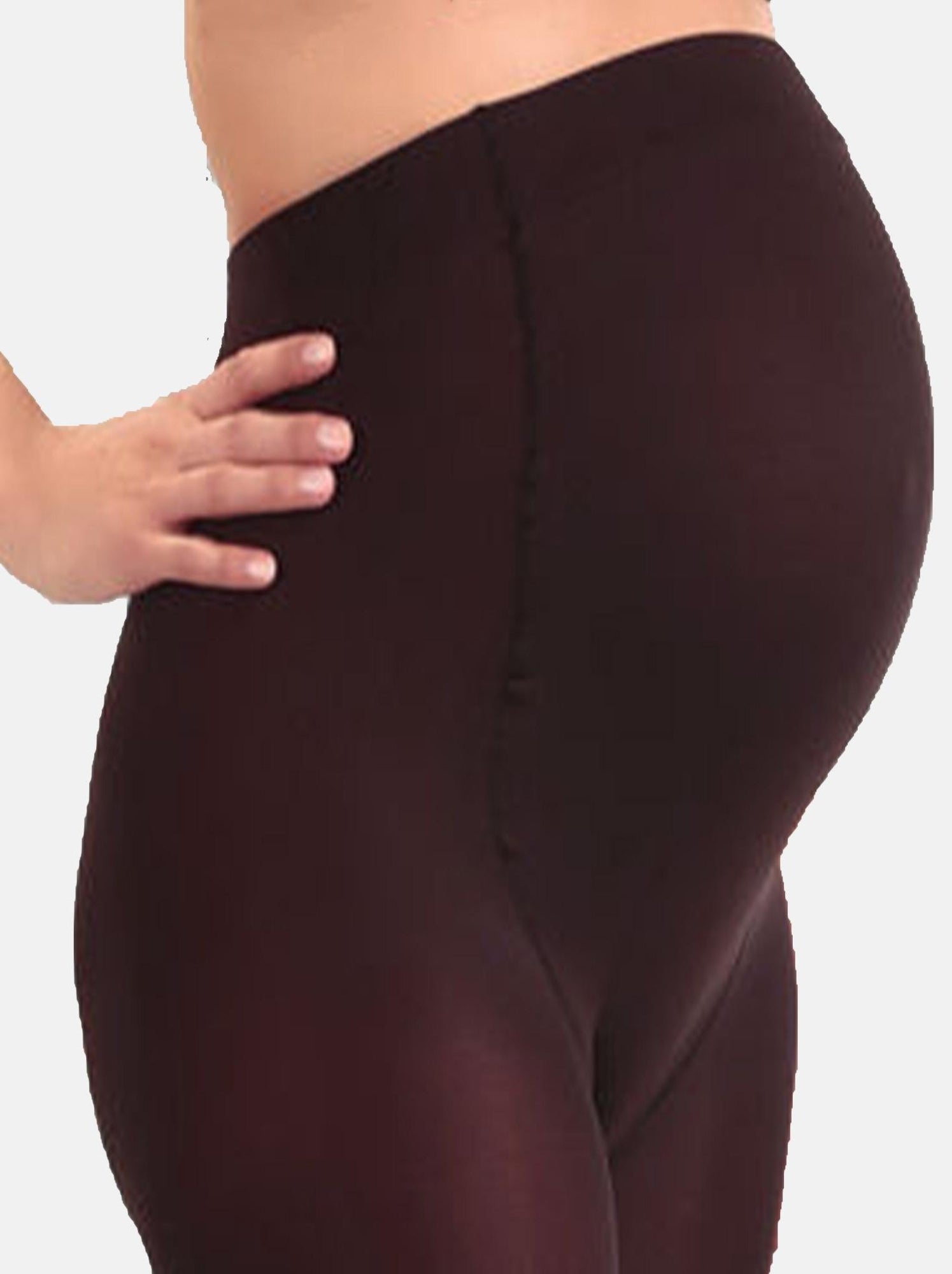 Duo Pack Collants de grossesse opaques confortables 60den - Bordeaux