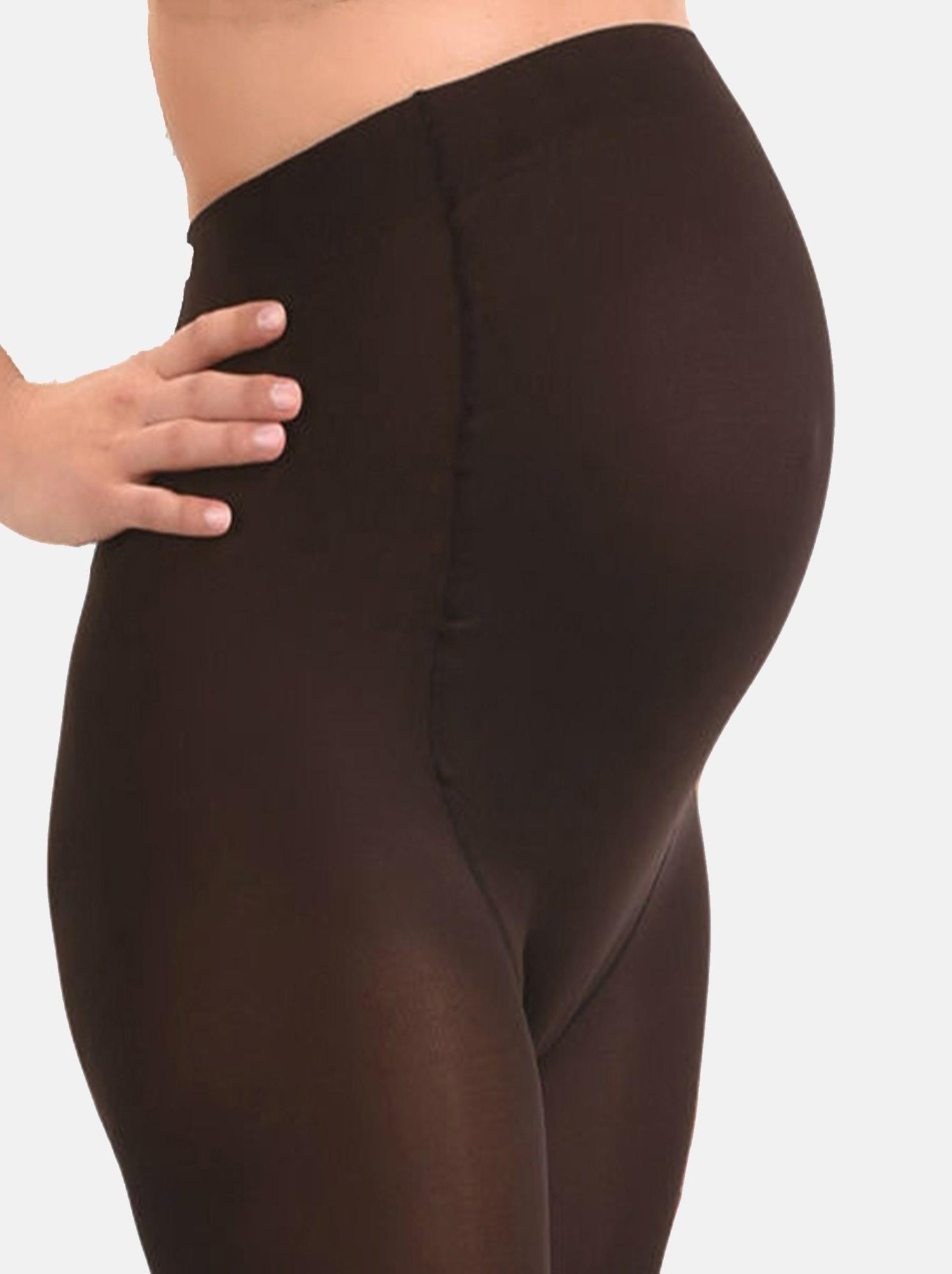 Duo Pack Collants de grossesse opaques confortables 60den - Marron
