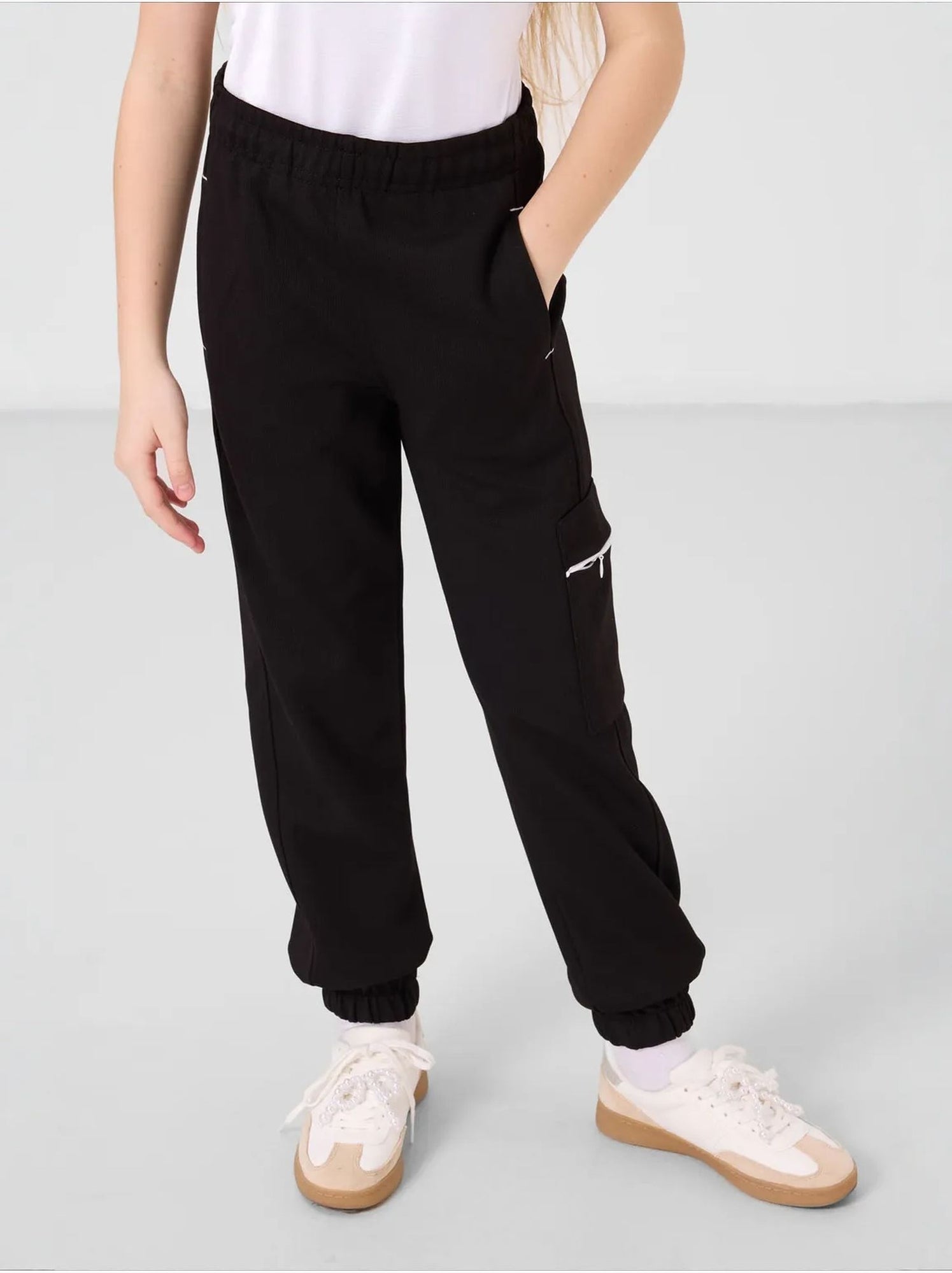 Ensemble de pyjama unisexe en mélange de coton tommy - Noir