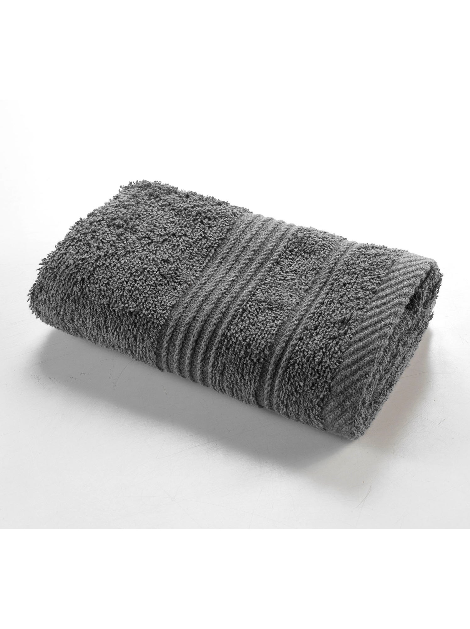 Serviette de toilette en coton tendresse - Noir Gris anthracite