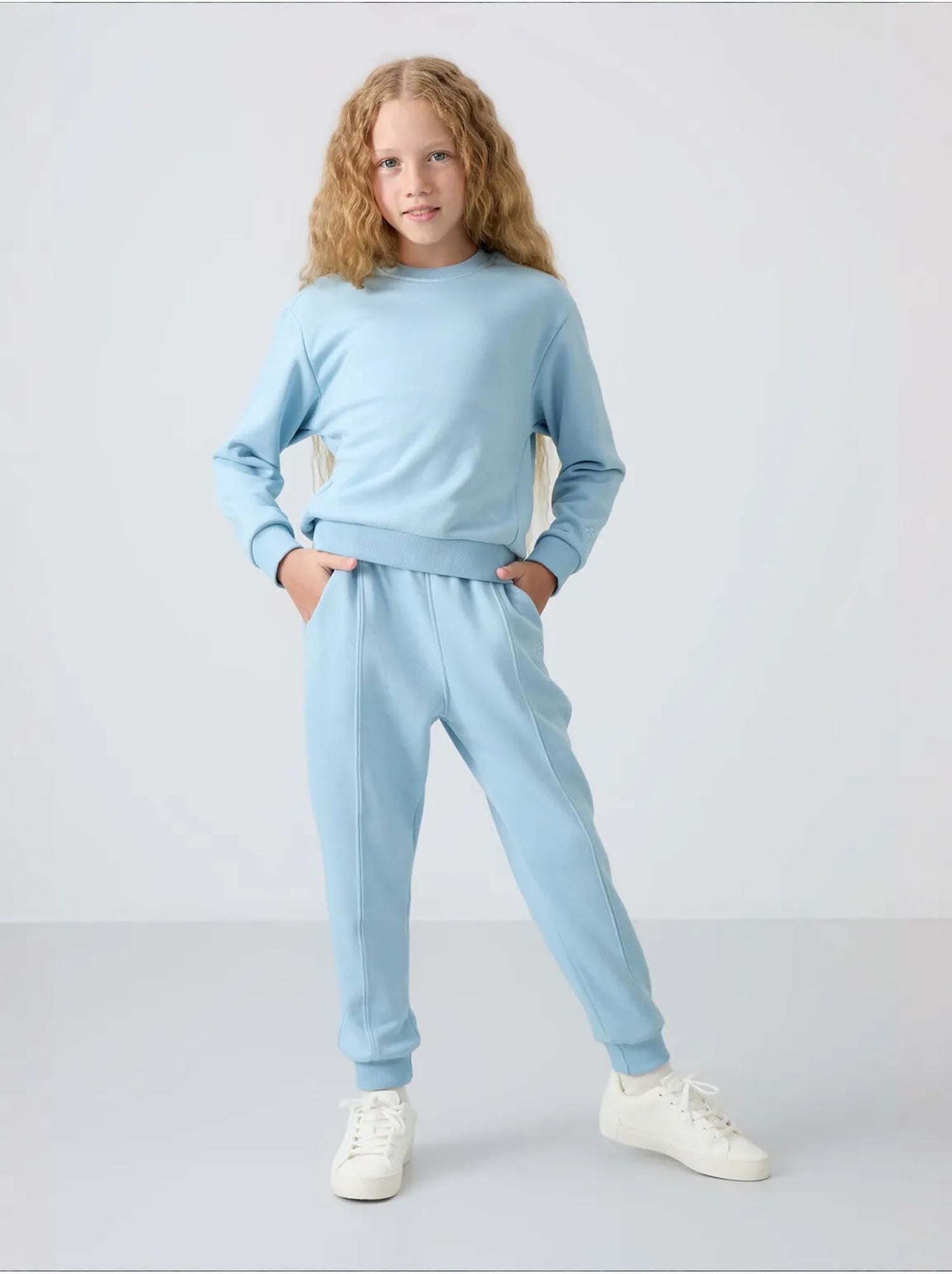Ensemble de pyjama jeunesse en coton et polyester tommy - Bleu ciel