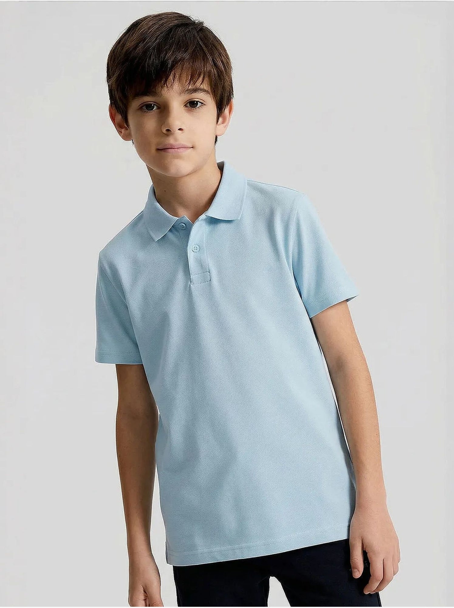 T-shirt homme en mélange coton tommy - Bleu ciel