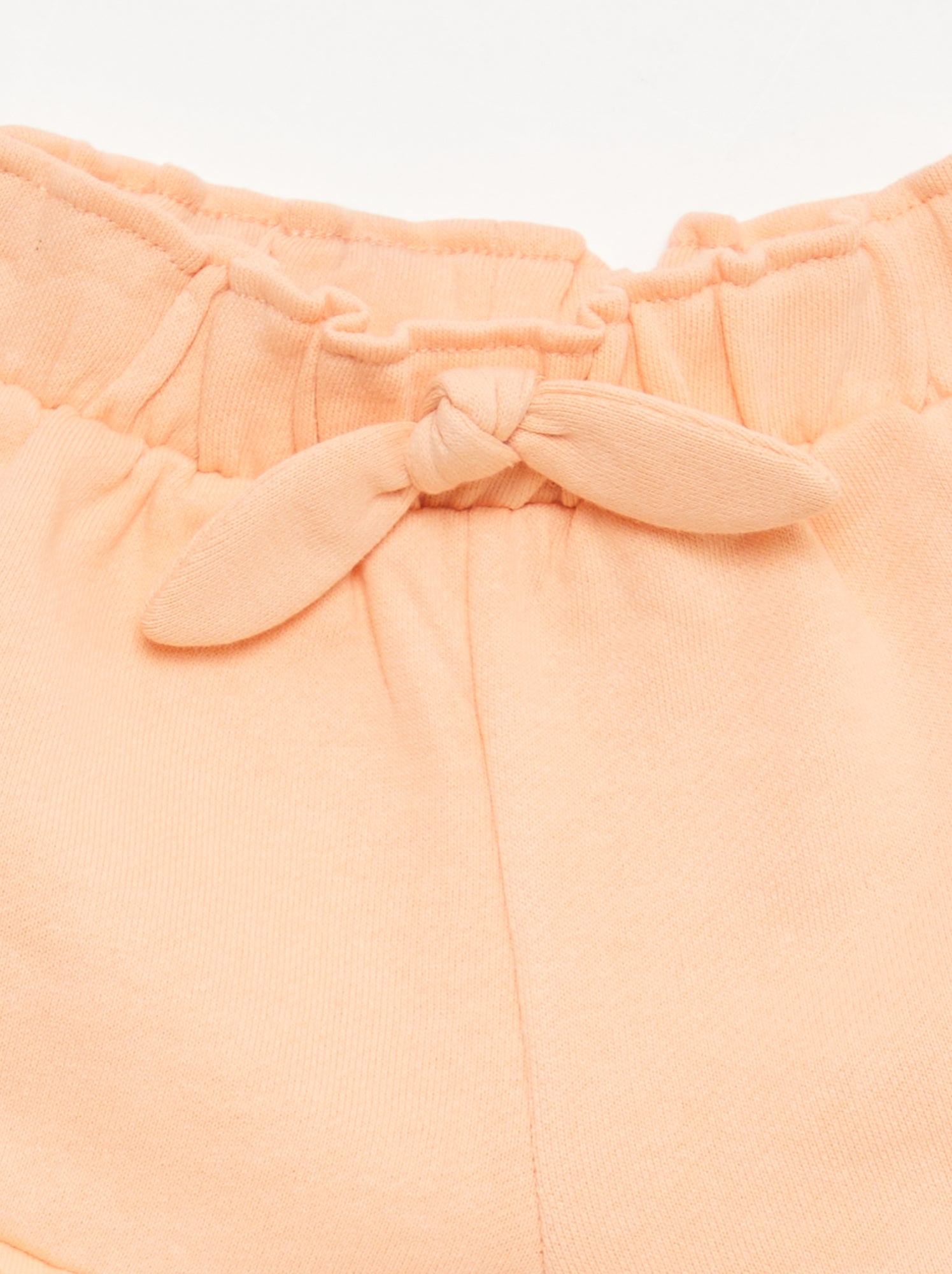 Short volanté avec nœud à la taille - Orange