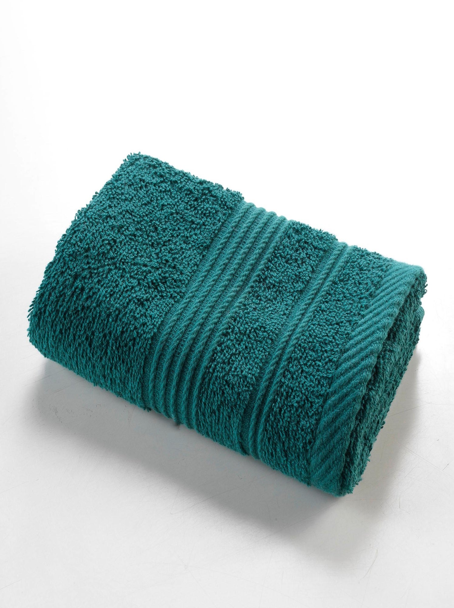 Serviette de toilette en coton tendresse - Vert émeraude
