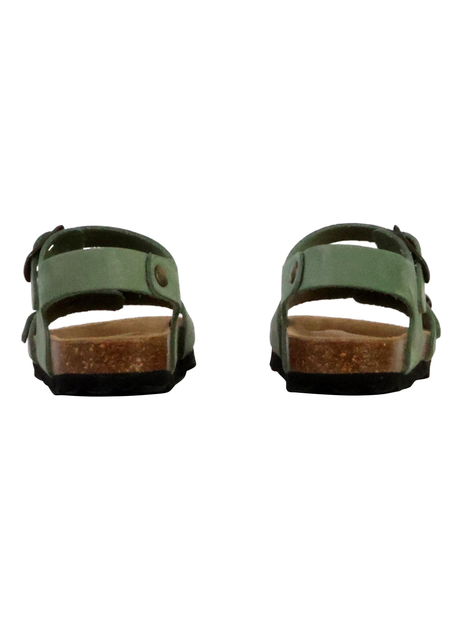 Mules Cuir Enfant The Divine Factory - Vert