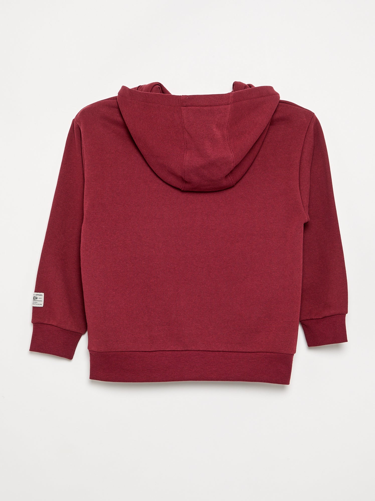 Sweat à capuche imprimé - Rouge