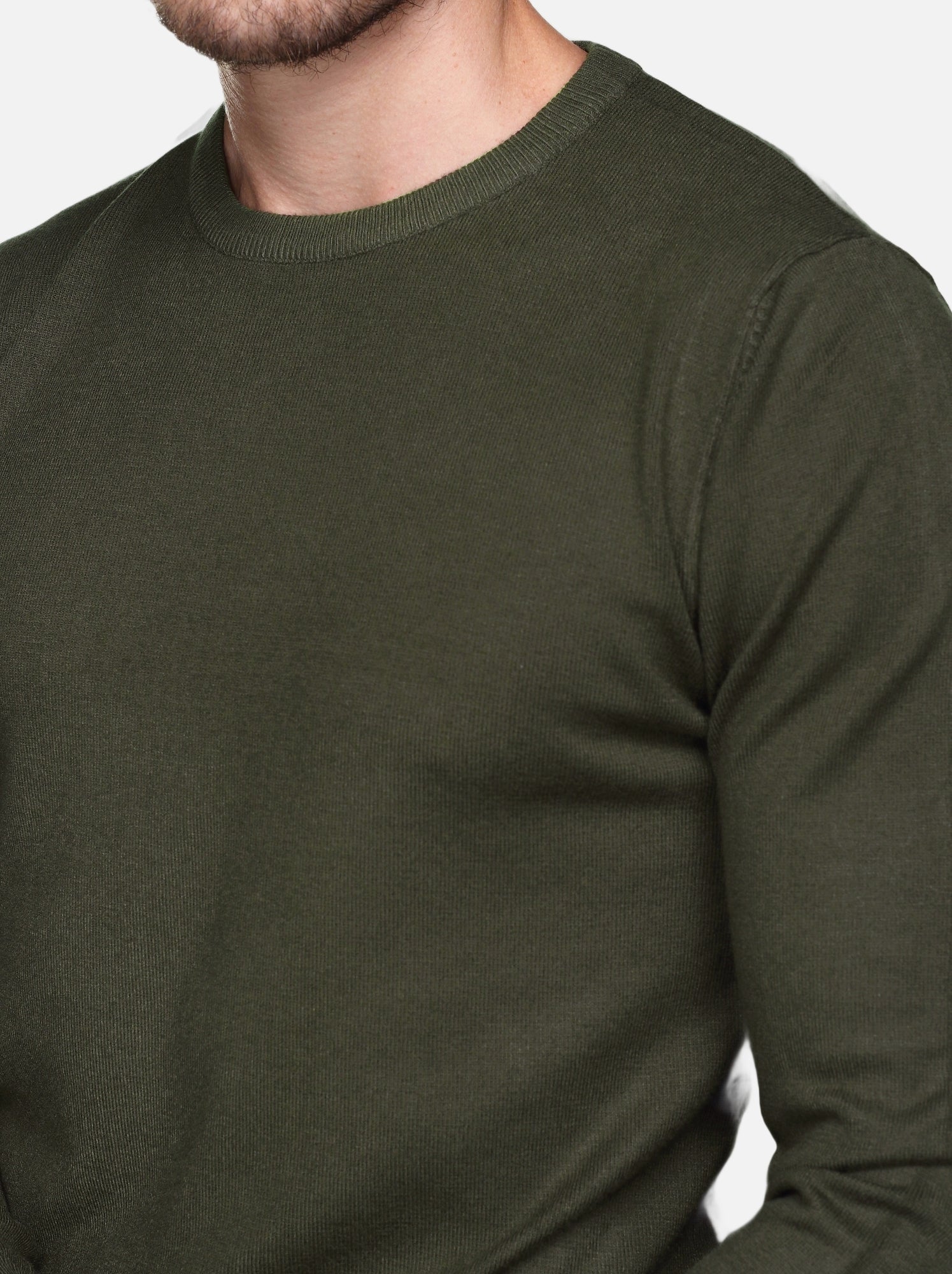 Pull col rond - Kenzarro - Kaki