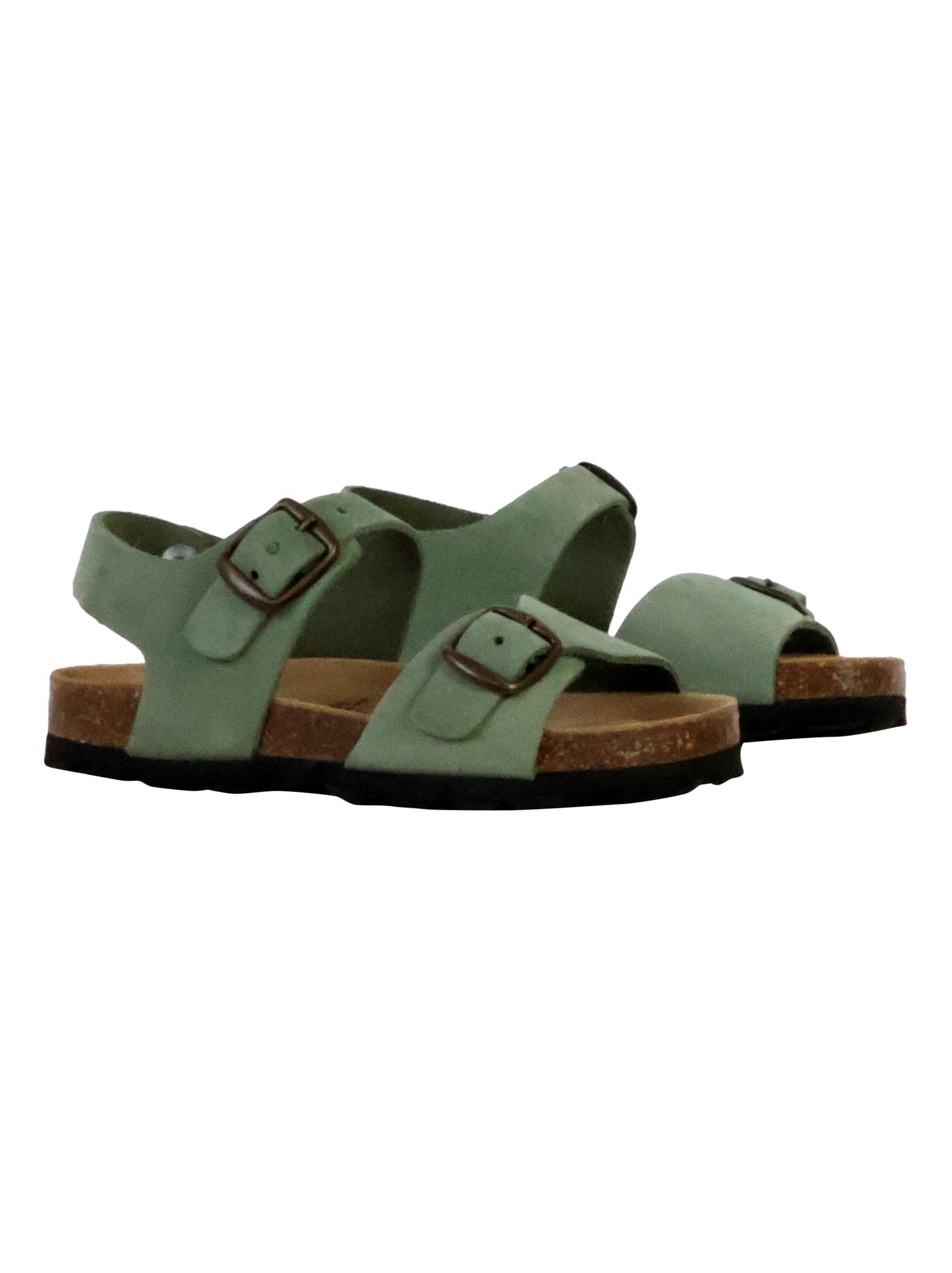 Mules Cuir Enfant The Divine Factory - Vert