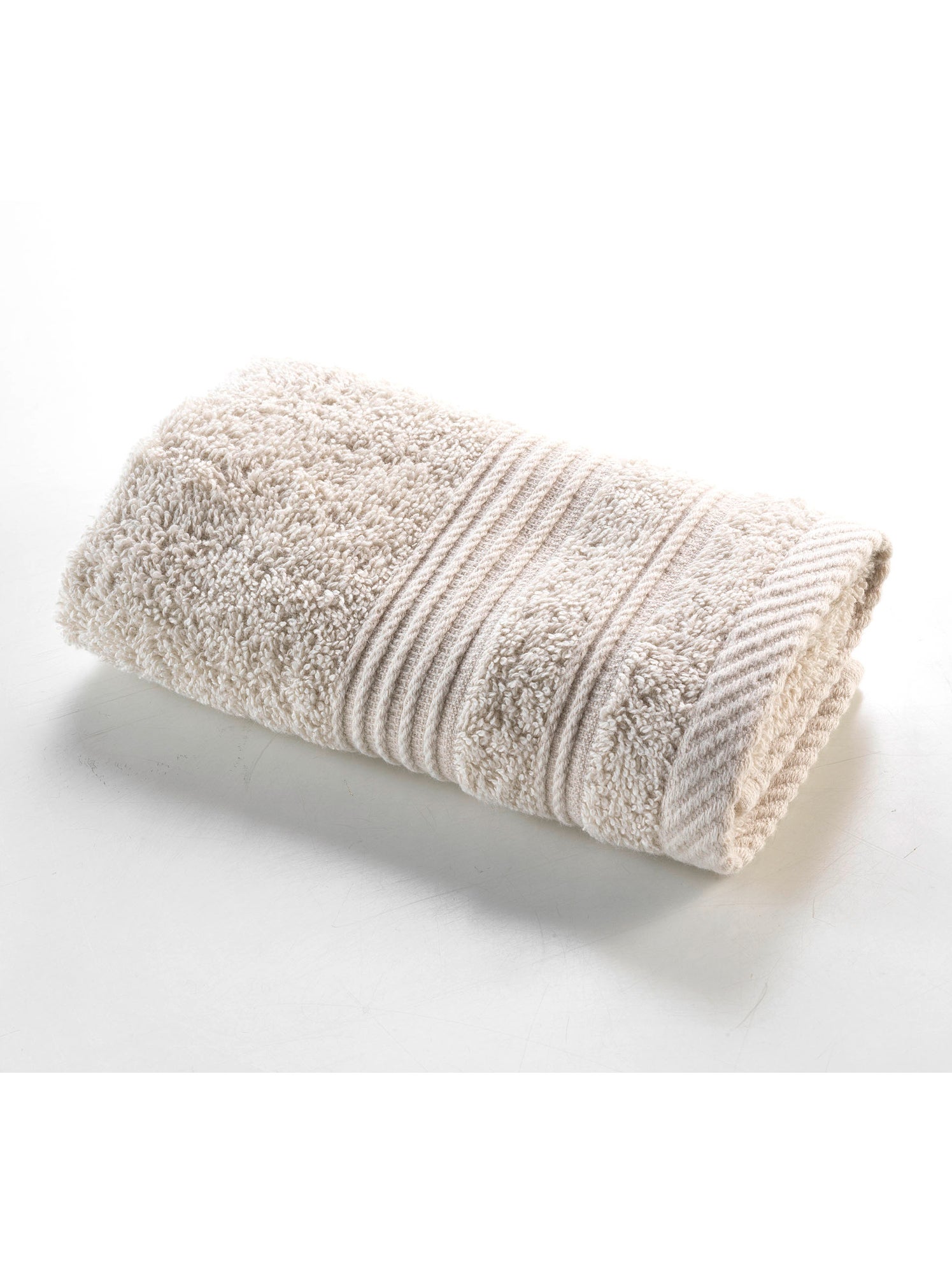 Serviette de toilette en coton tendresse - Beige clair