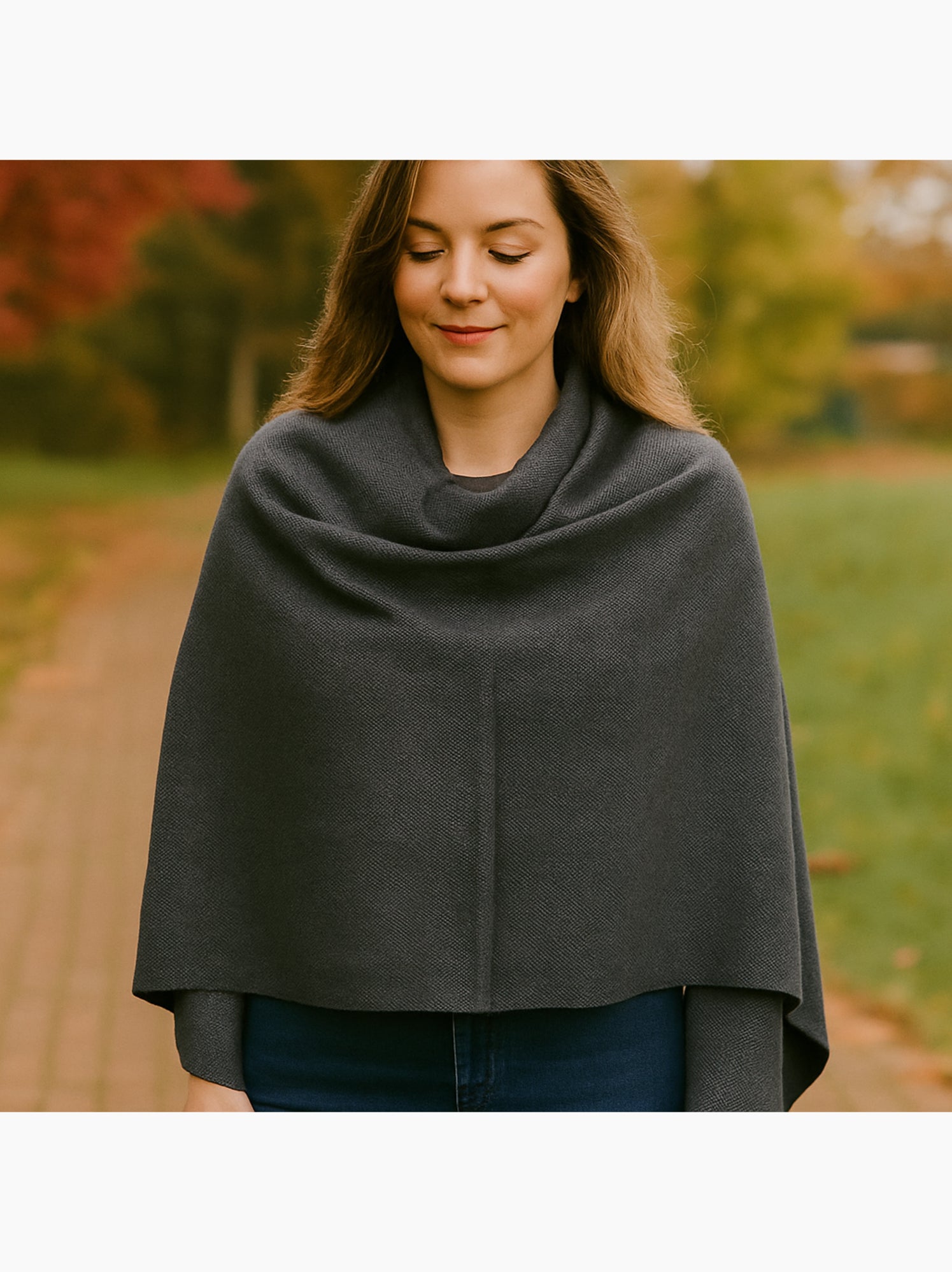 Echarpe châle MYALI 1 er Prix - Gris