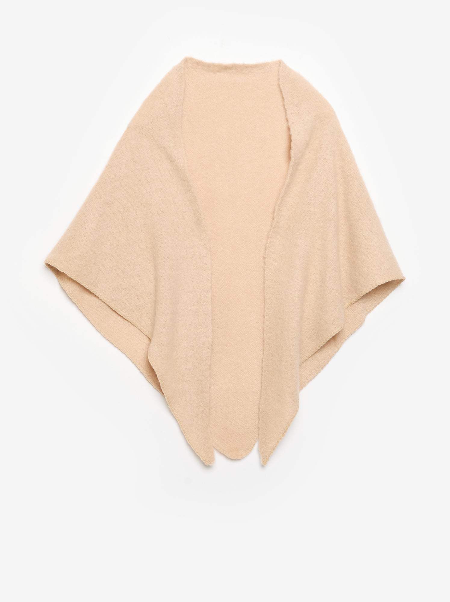 Echarpe unie forme triangle - Beige