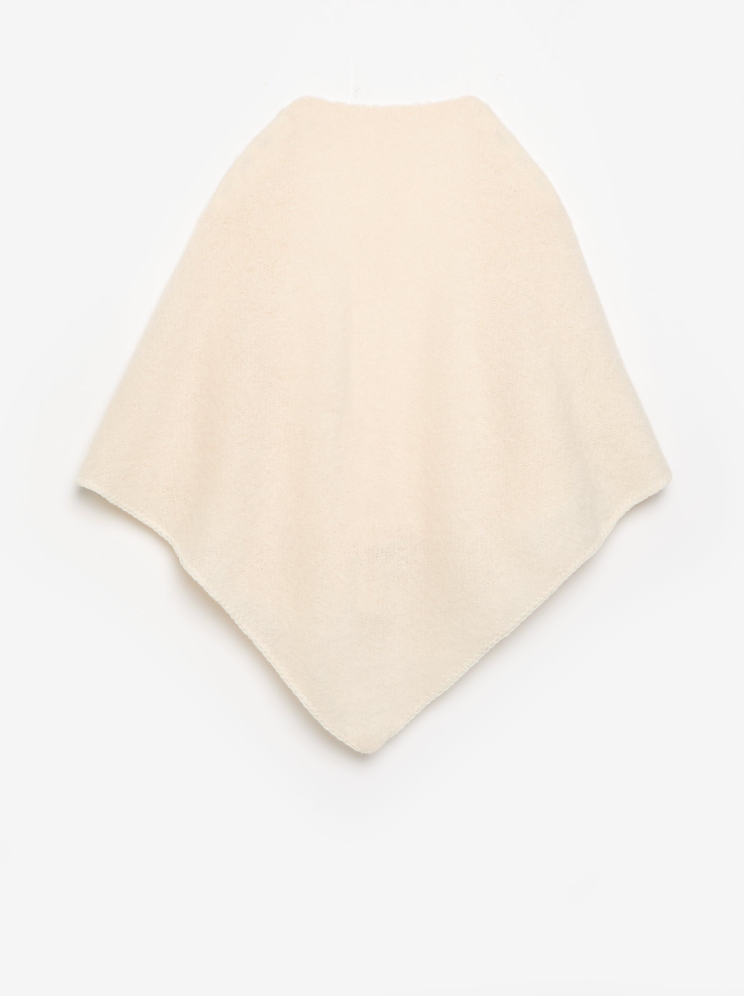 Echarpe unie forme triangle - Blanc